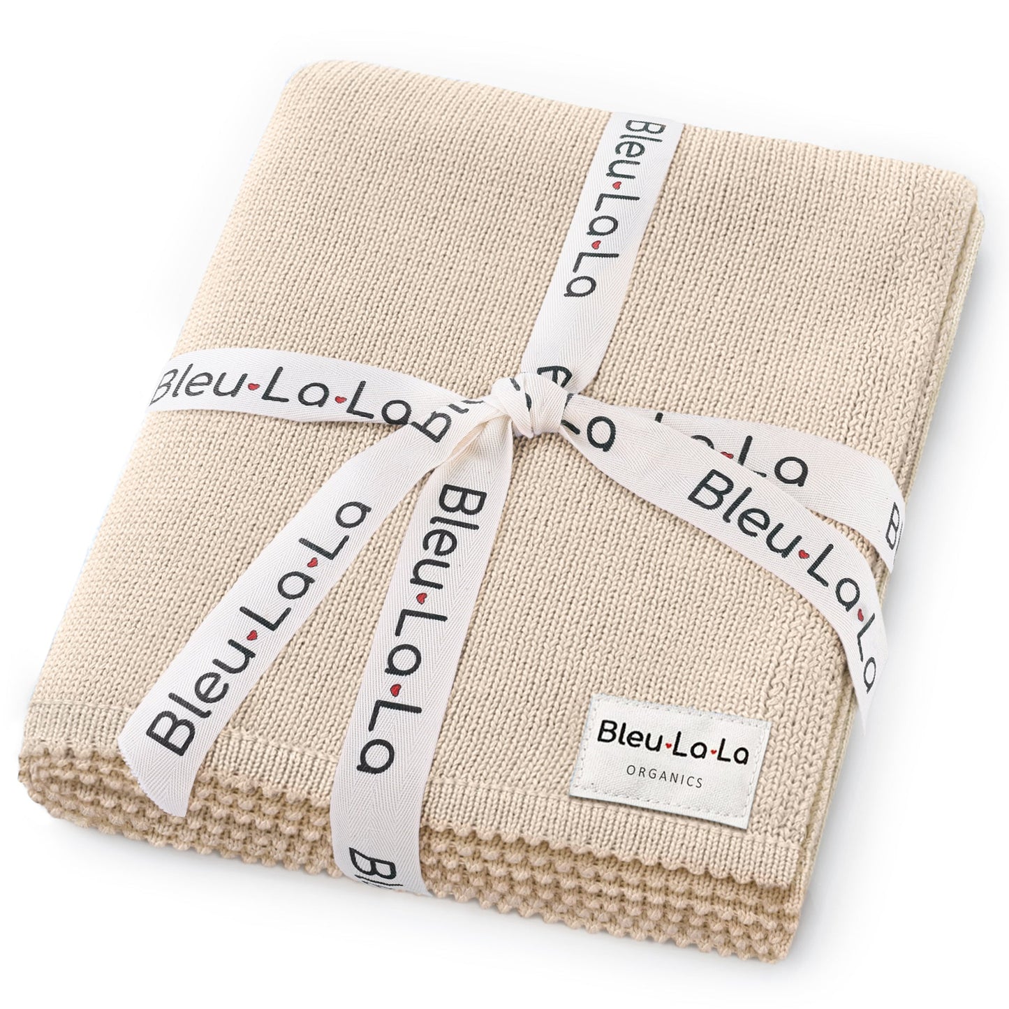 100 Percent Cotton Organic Luxe Baby Blanket Bleu La La