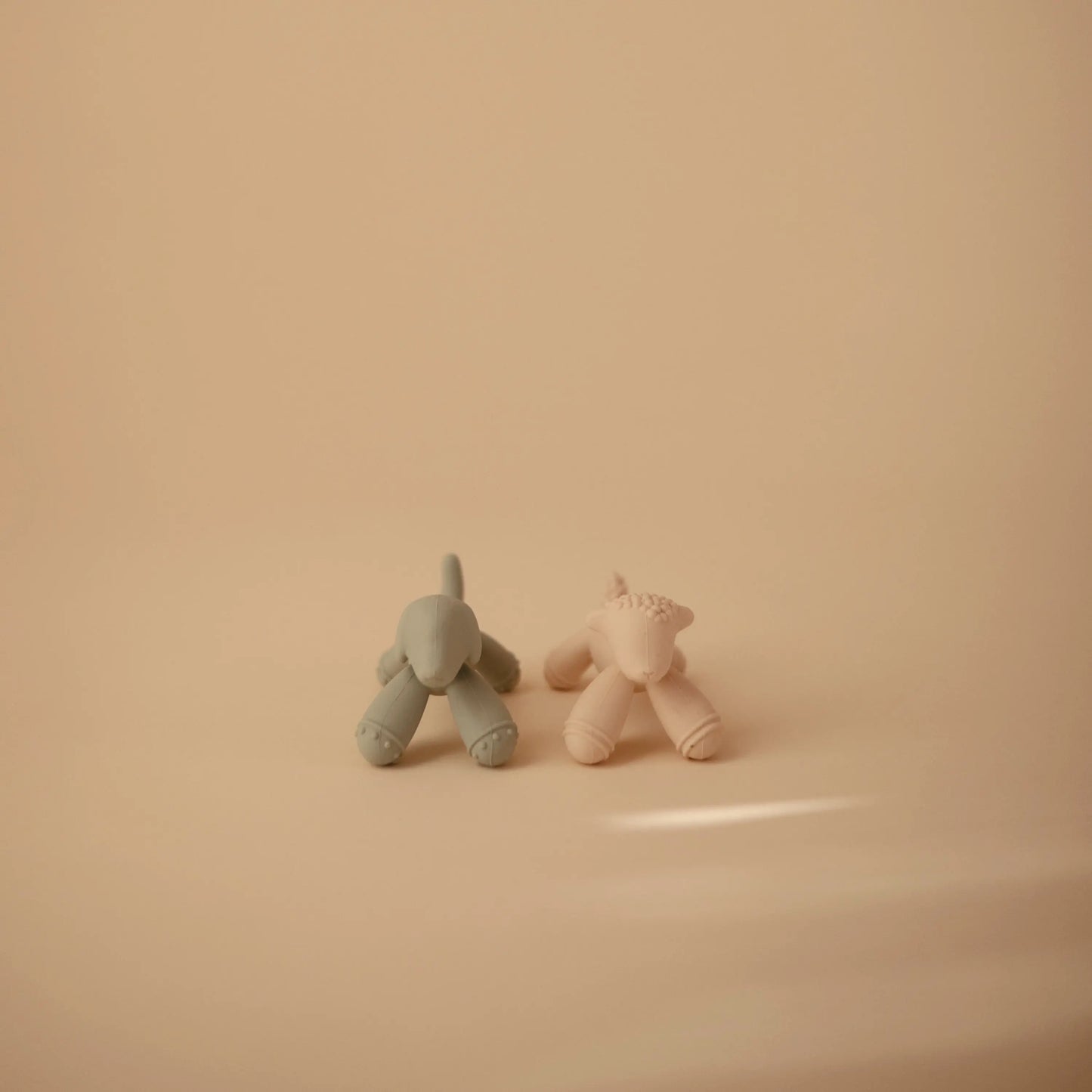Dog Figurine Teether for Babies Non Toxic Food Grade Silicone Soothing Gums Mushie