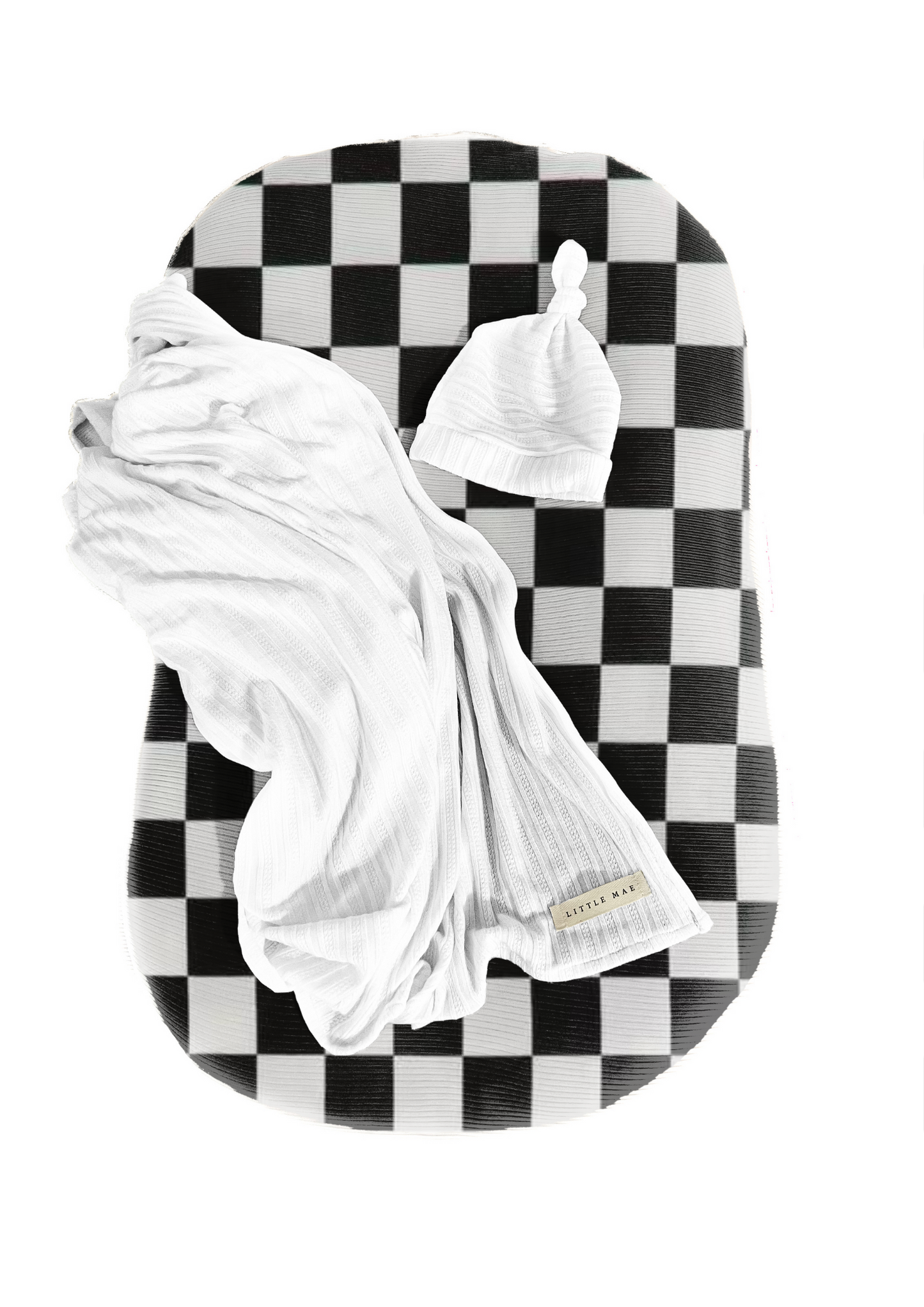 Race Checkered Baby Lounger Cover Snuggle Me Compatible Little Mae & Co Everetts Place: Online Boutique