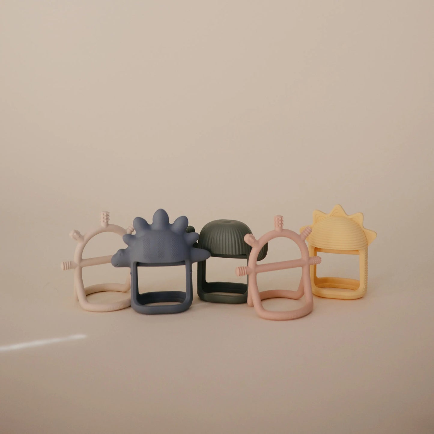 No Drop Sun Teether Sunshine Baby Toy with Easy Grip and Textured Surface Mushie