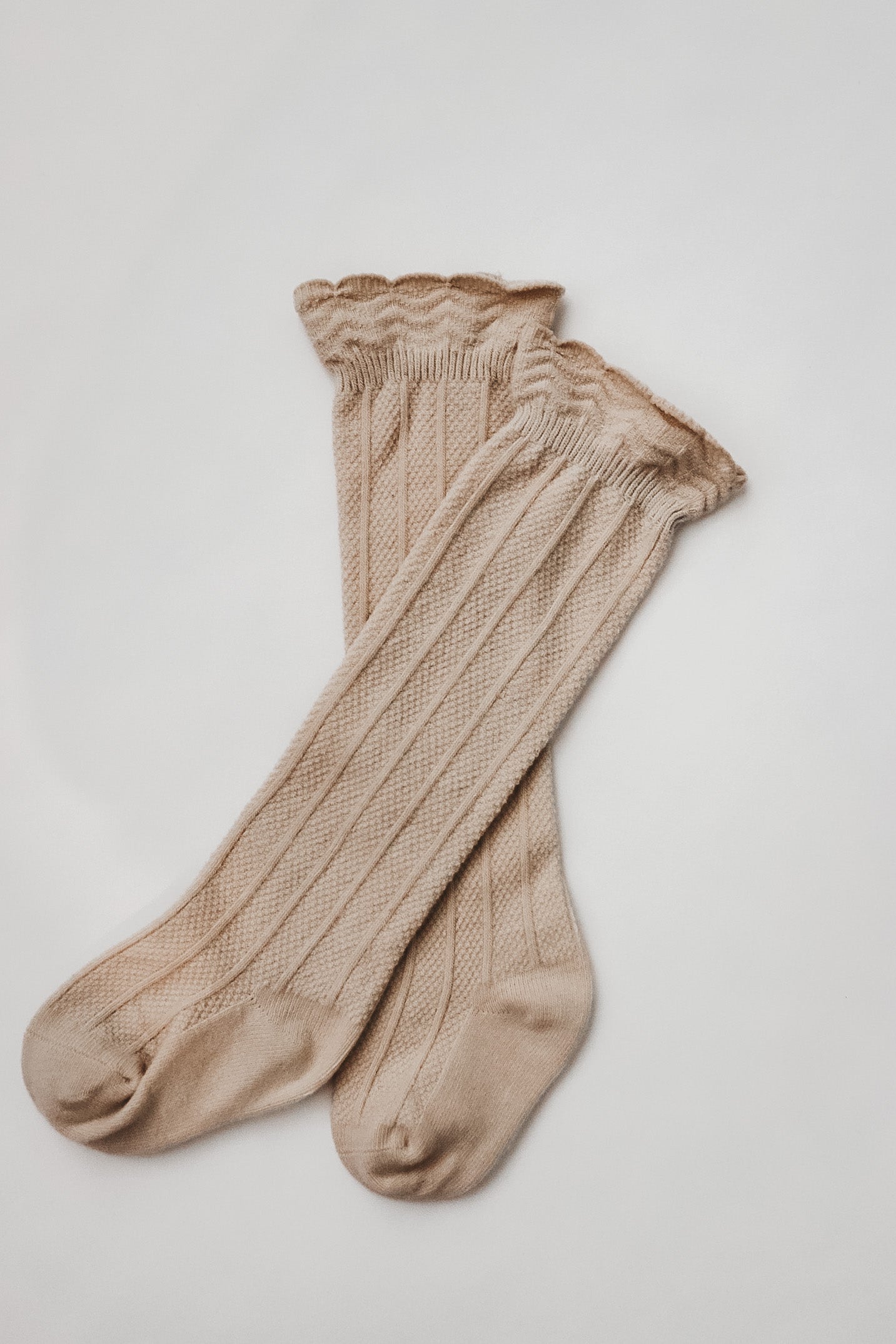 Ruffle Cotton Knee High Socks Five Pack Little Mae Co Little Mae & Co Everetts Place: Online Boutique
