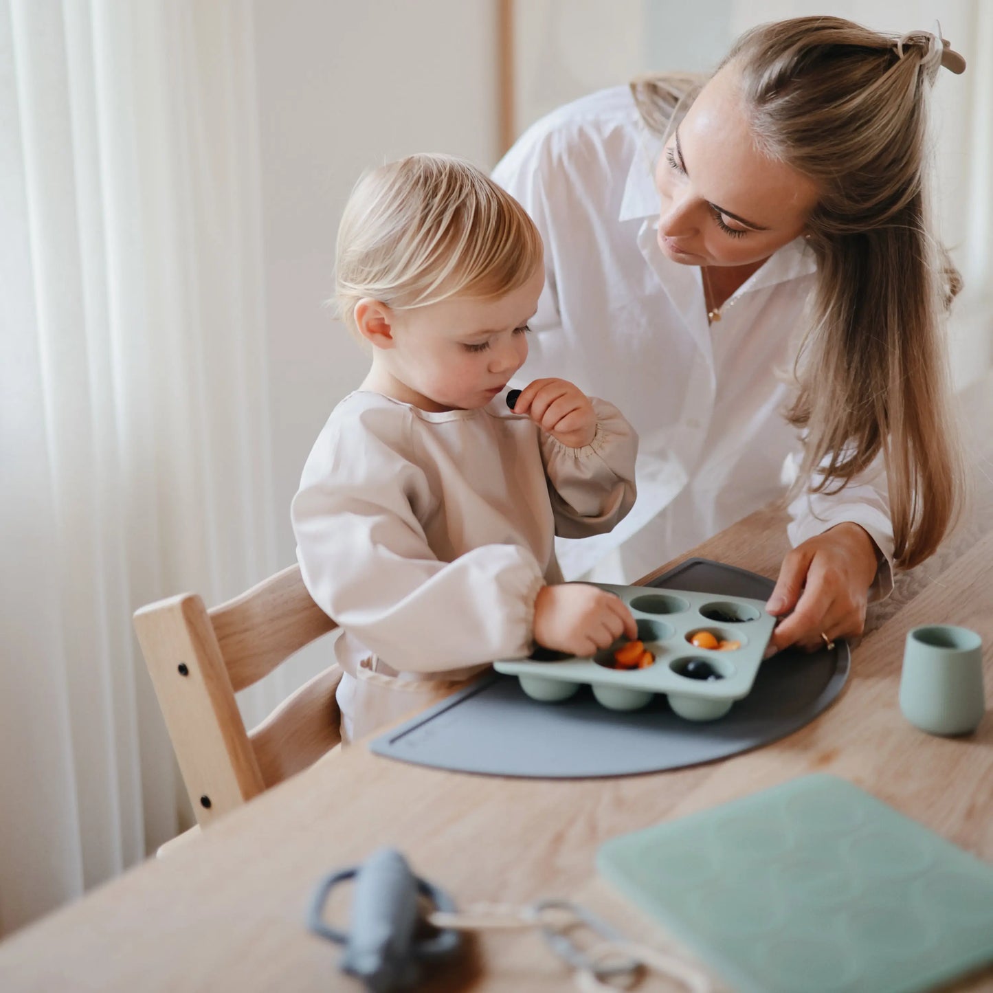Silicone Placemat for Kids Durable and Easy to Clean Food Grade Silicone Stylish Design Mushie