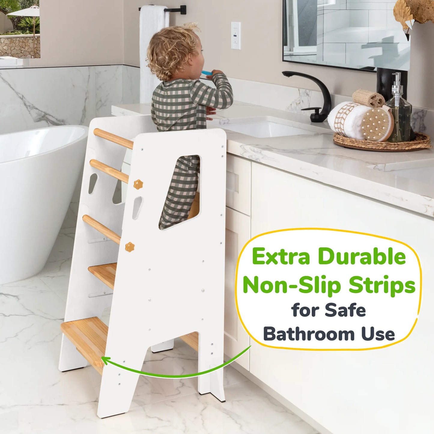 Toddler Standing Tower with Safe Climbing Bars for Independent Learning Ocodile.com