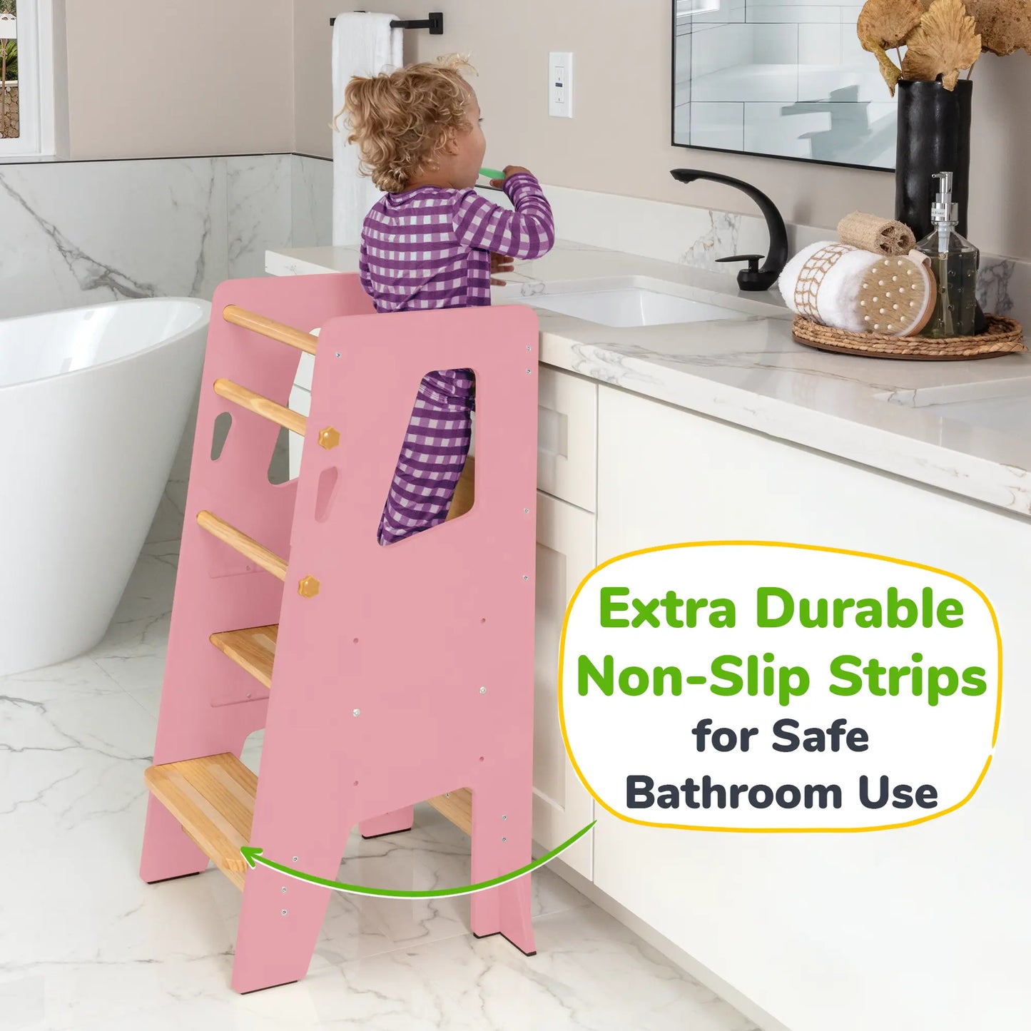 Toddler Standing Tower with Safe Climbing Bars for Independent Learning Ocodile.com