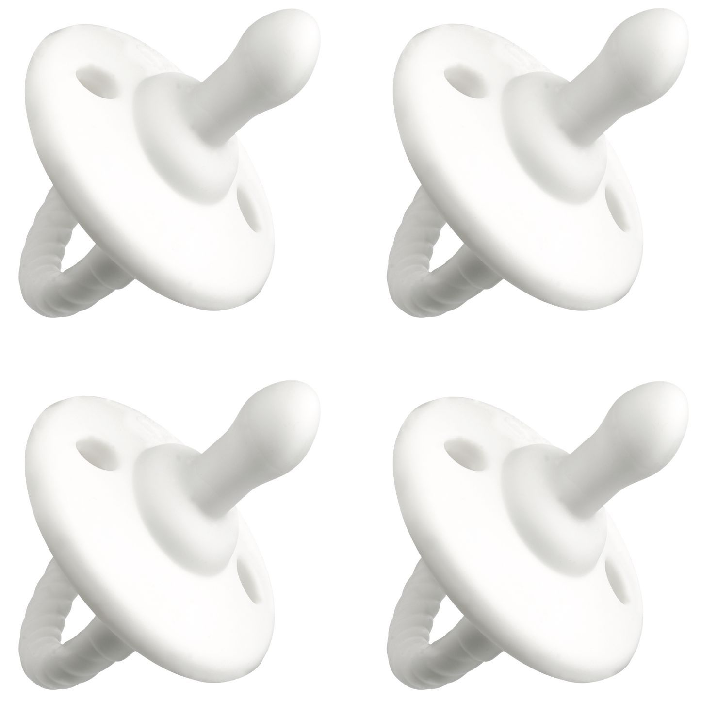 Pacifiers White 4 Pack Silicone BPA Free Baby Safe Comfy Cubs Everetts Place: Online Boutique 12.99