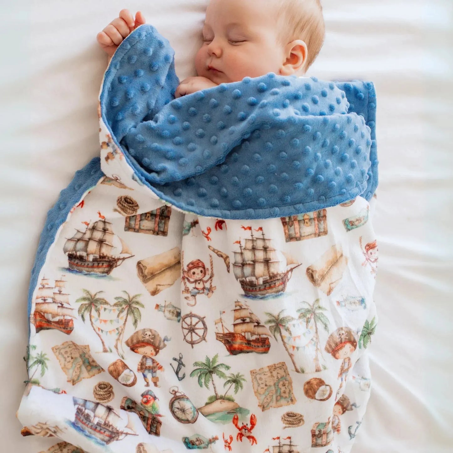 Baby & Toddler Minky Blanket - Pirate Honey Lemonade