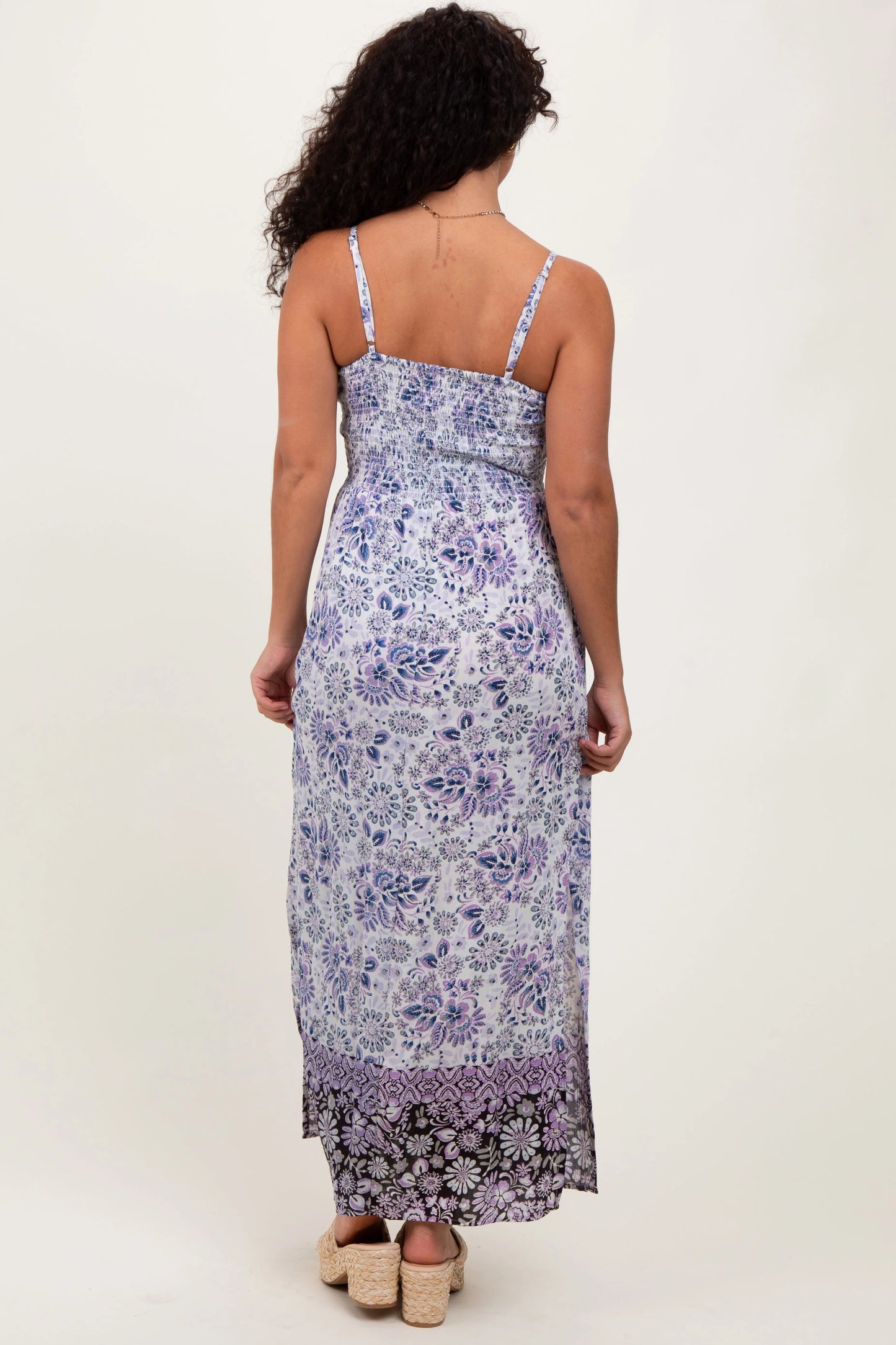 PinkBlush PinkBlush Blue Floral Maxi Dress with Cutout Design for Elegant Women - Apparel & Accessories > Clothing > Dresses
