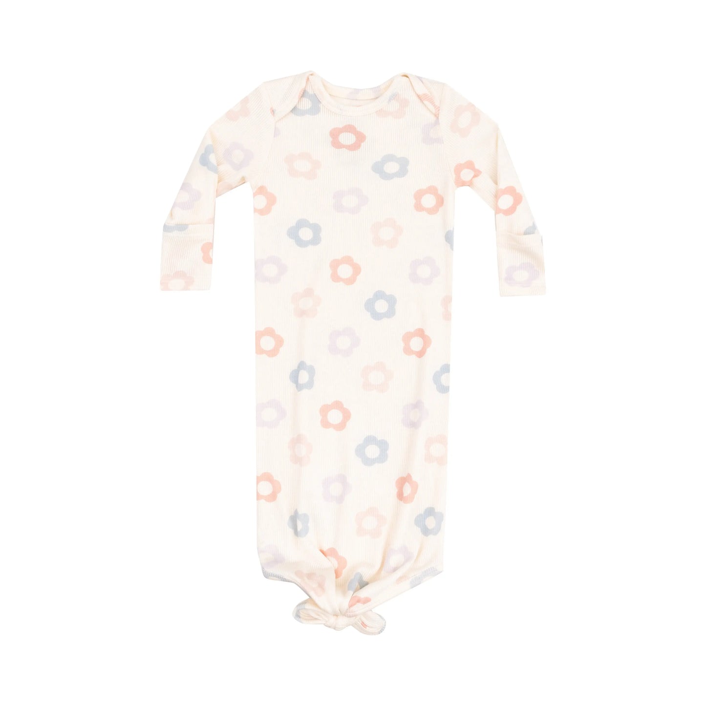 Knotted Baby Gown Daisy Pop for Infants and Newborns.