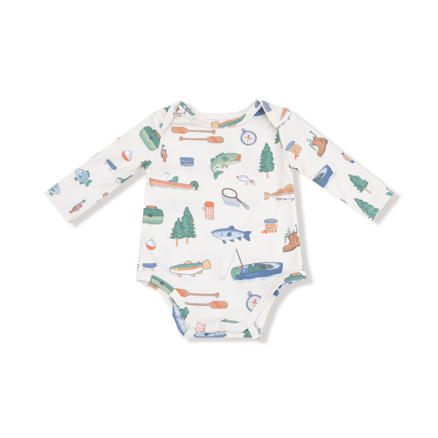 Angel Dear Baby Lap Shoulder Bodysuit Long Sleeve Bamboo