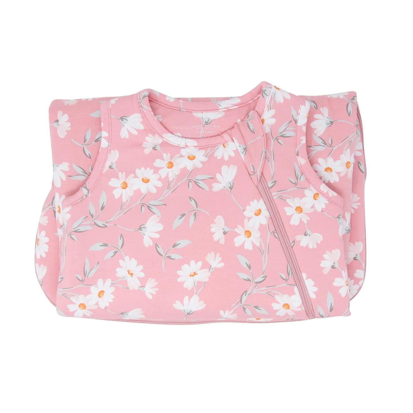 1.5 Tog Sleep Sack with Quilted Lining and 2-Way J Zipper for Size 0 to 9 Months Sweet Bamboo