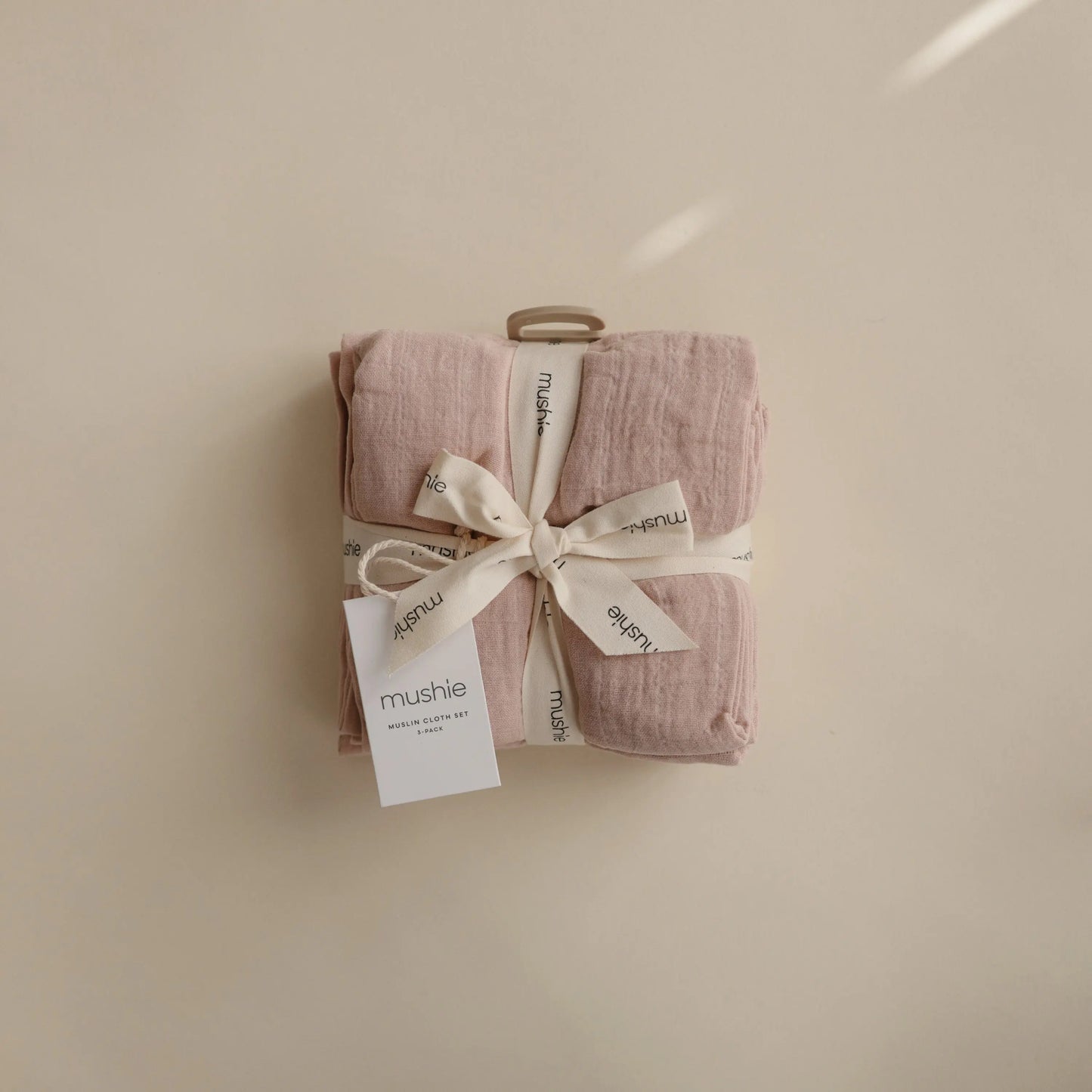 Organic Cotton Muslin Cloths 3 Pack Extra Soft Versatile Nursery Essentials Mushie