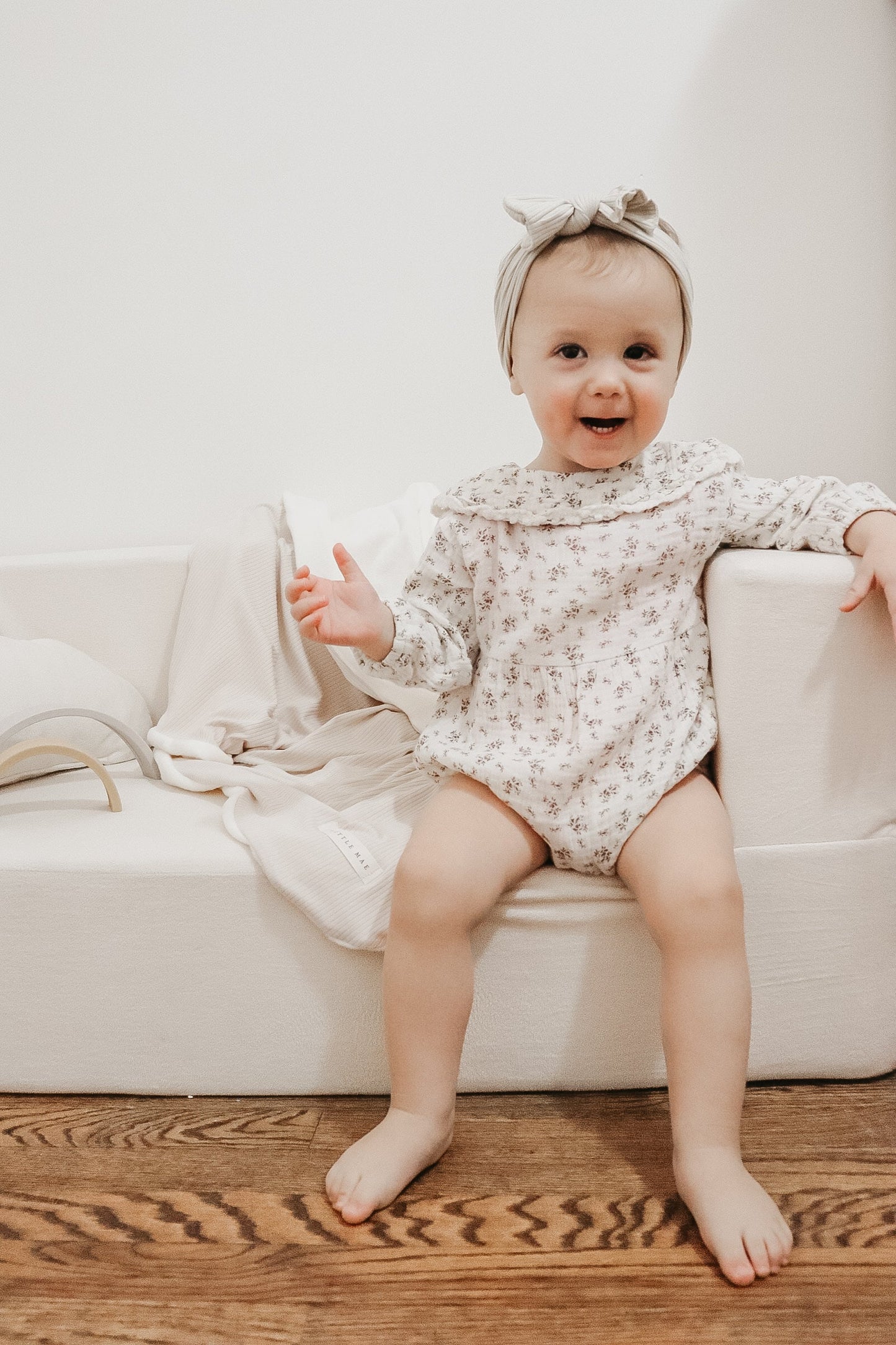 Oat Ribbed Toddler Blanket Cozy Crib and Stroller Essential Little Mae & Co Everetts Place: Online Boutique