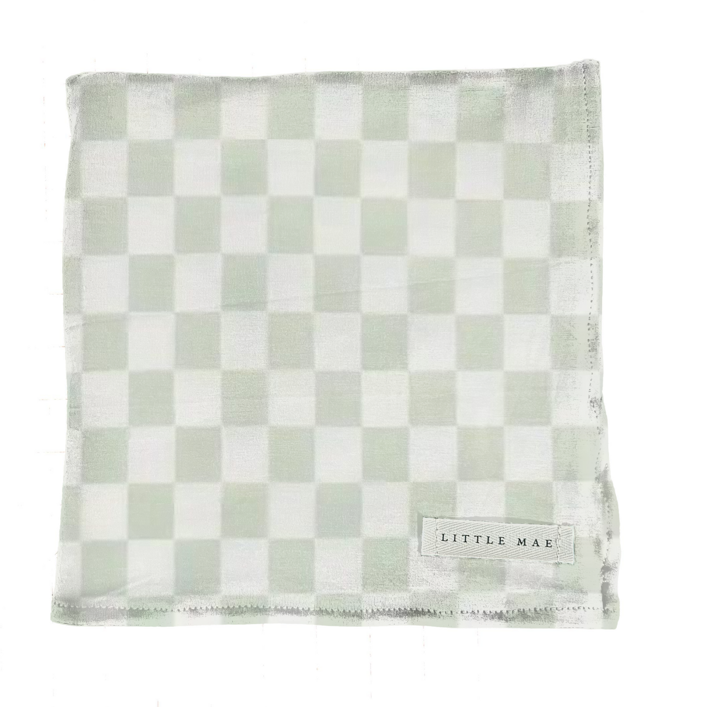 Leaf Green White Checkered Stretch Swaddle for Baby Little Mae & Co Everetts Place: Online Boutique