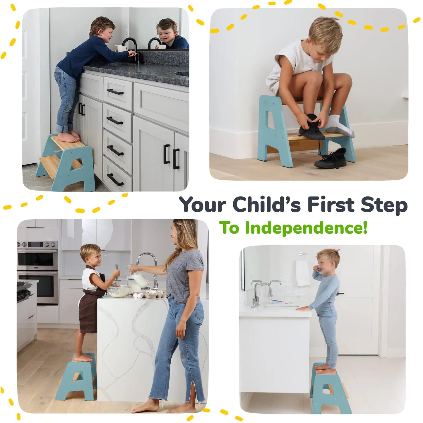 2-Step Stool for Kids Ocodile.com