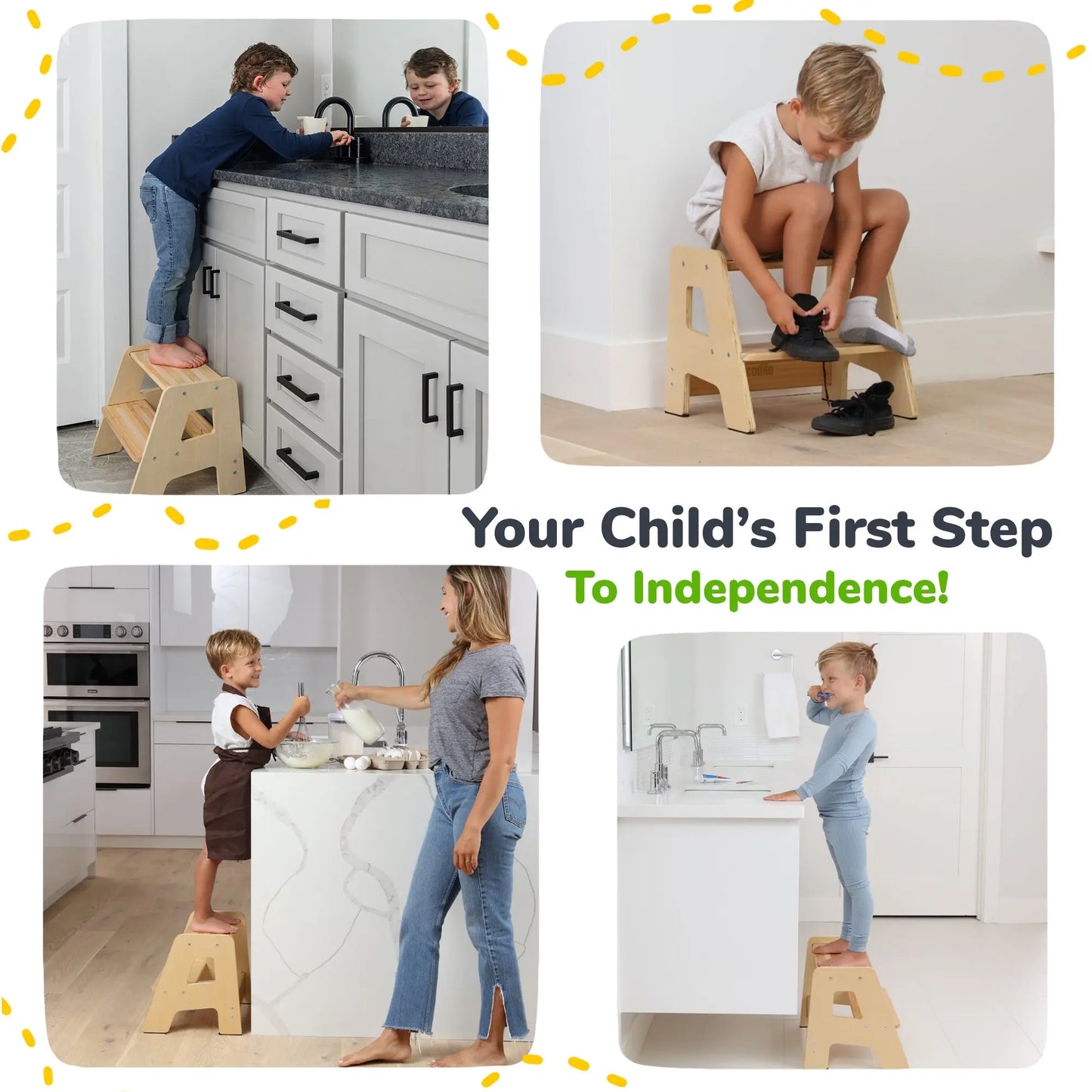 2-Step Stool for Kids Ocodile.com