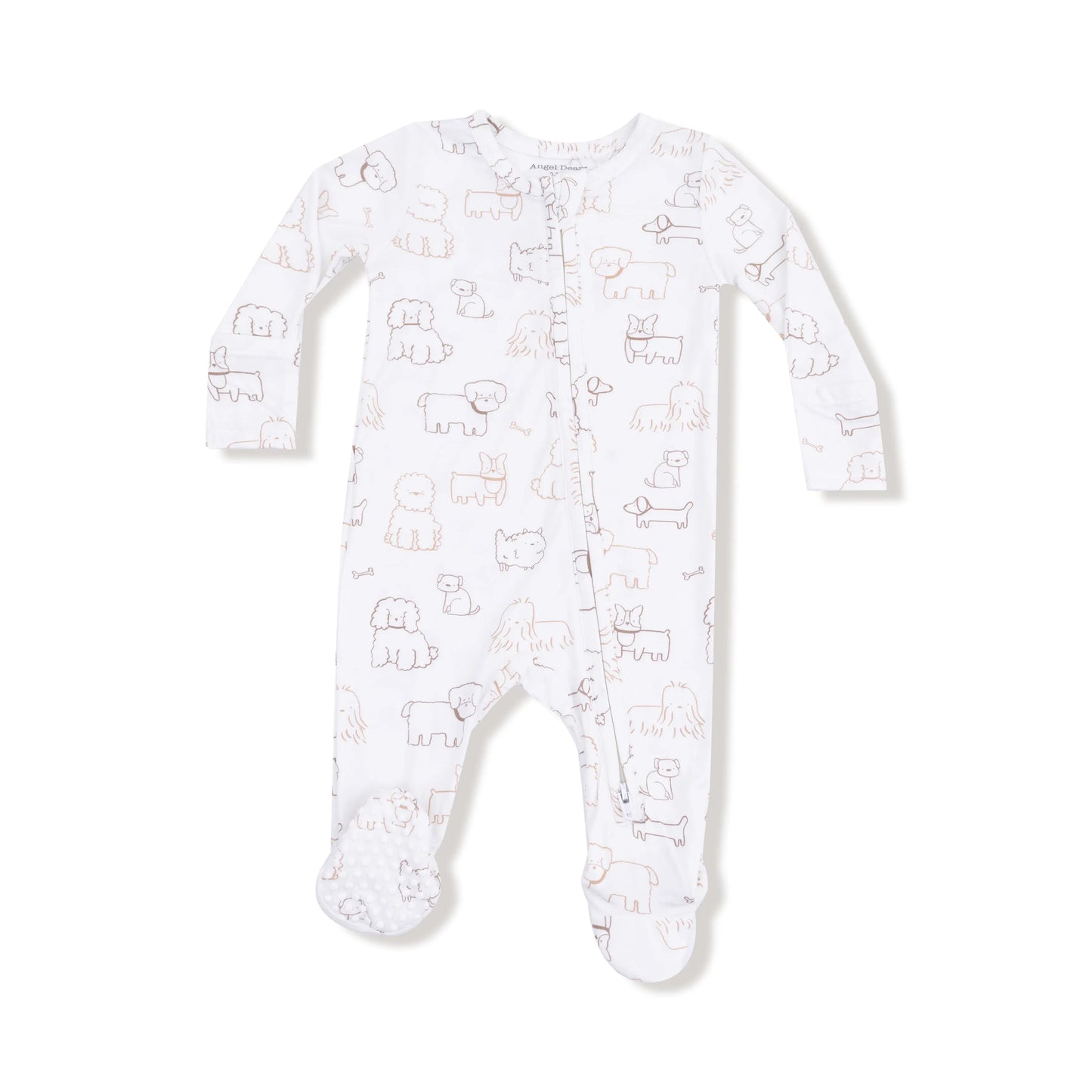 2 Way Zipper Footie For Babies Soft Bamboo Fabric Cozy Angel Dear Everetts Place: Online Boutique