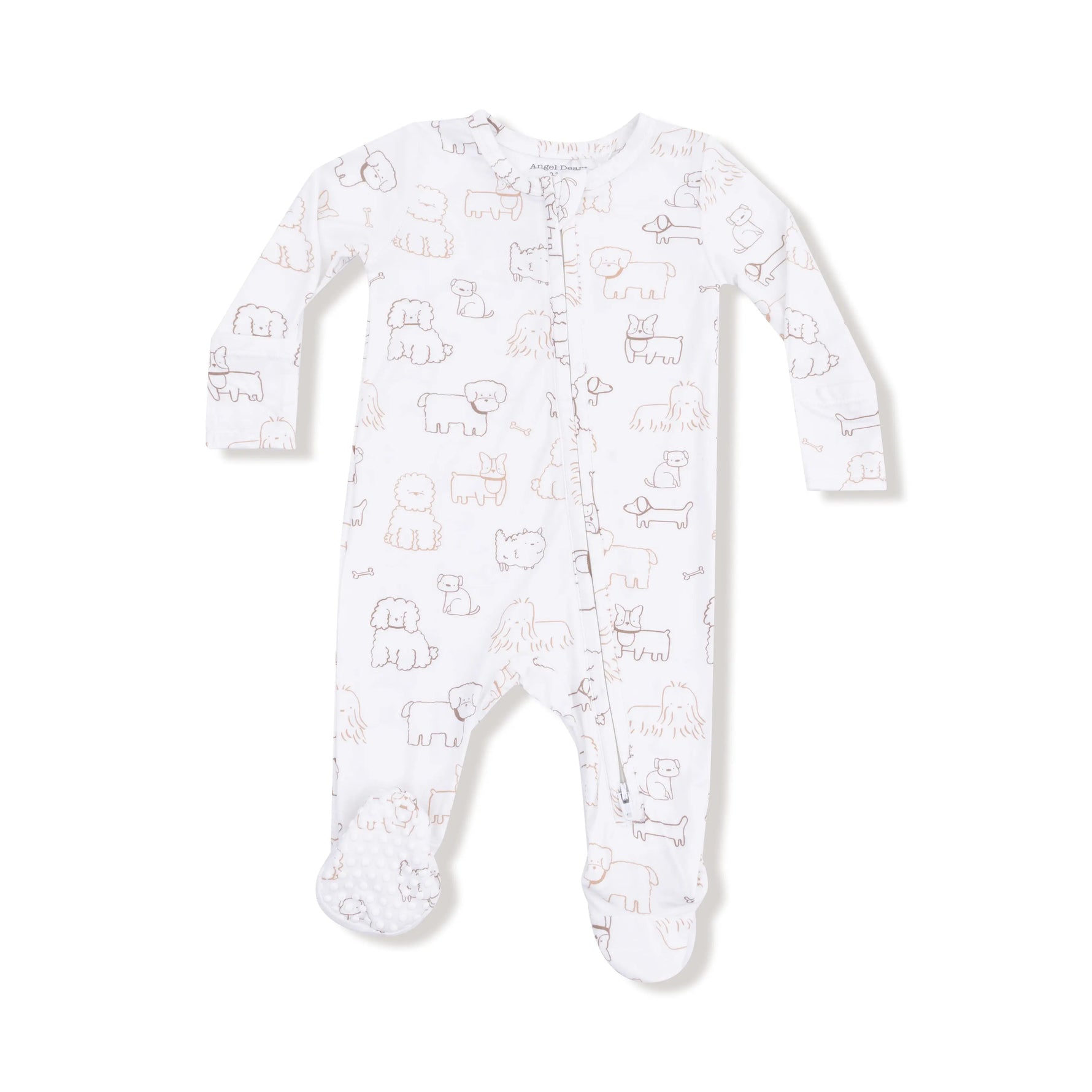 Angel Dear 2 Way Zipper Footie For Babies Soft Bamboo Fabric Cozy - Apparel & Accessories > Clothing > Baby & Toddler Clothing > Baby & Toddler Sleepwear 651