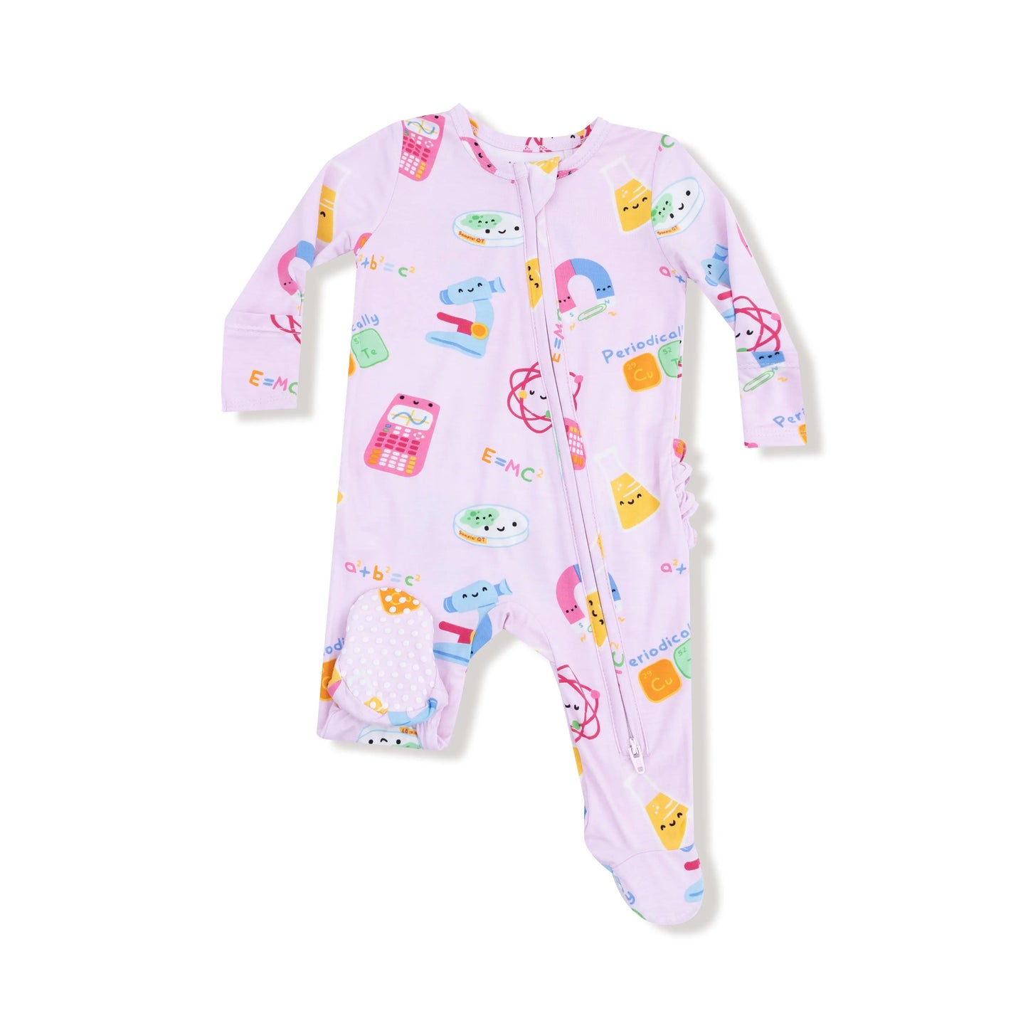 2 Way Zipper Ruffle Back Footie Angel Dear Bamboo Fabric Angel Dear Everetts Place: Online Boutique