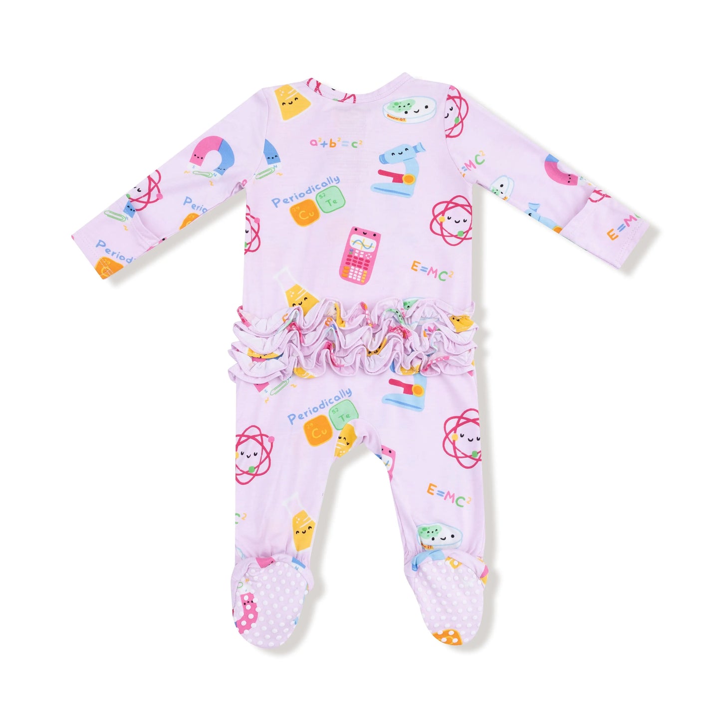 2 Way Zipper Ruffle Back Footie Angel Dear Bamboo Fabric Angel Dear Everetts Place: Online Boutique