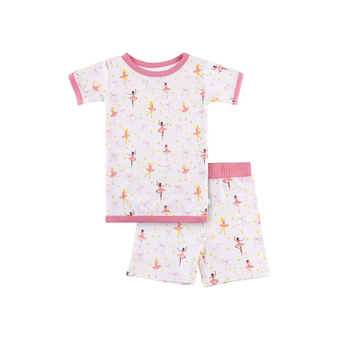Toddler Short Sleeve Bamboo Pajamas Ultra Soft Viscose LuxeWeave Fabric.