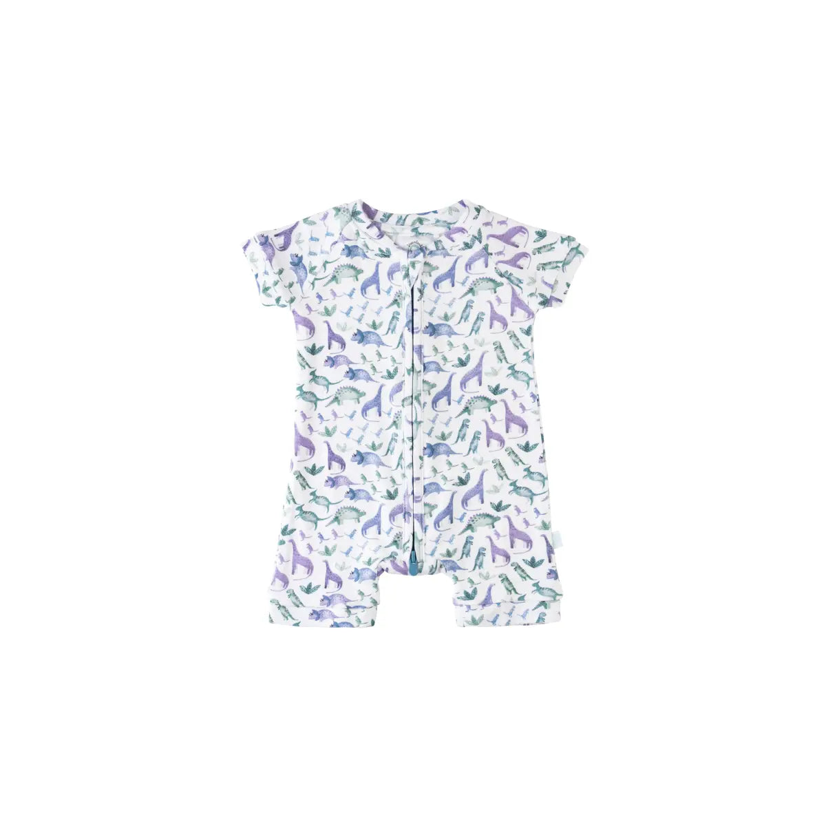 Baby Short Sleeve Bamboo Romper with LuxeWeave Fabric for Softness and Comfort.