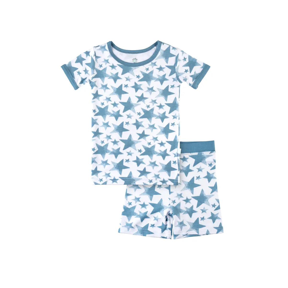 Toddler Short Sleeve Bamboo Pajamas Ultra Soft Viscose LuxeWeave Fabric.