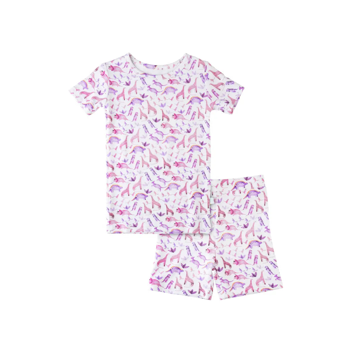 Toddler Short Sleeve Bamboo Pajamas Ultra Soft Viscose LuxeWeave Fabric.