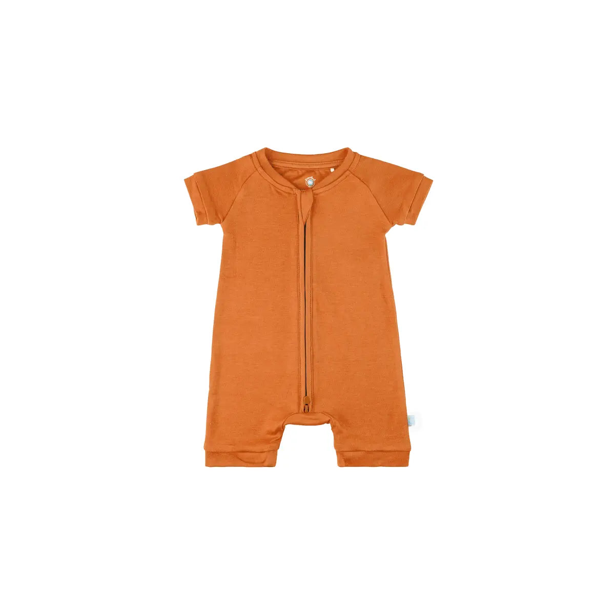 Baby Short Sleeve Bamboo Romper with LuxeWeave Fabric for Softness and Comfort.