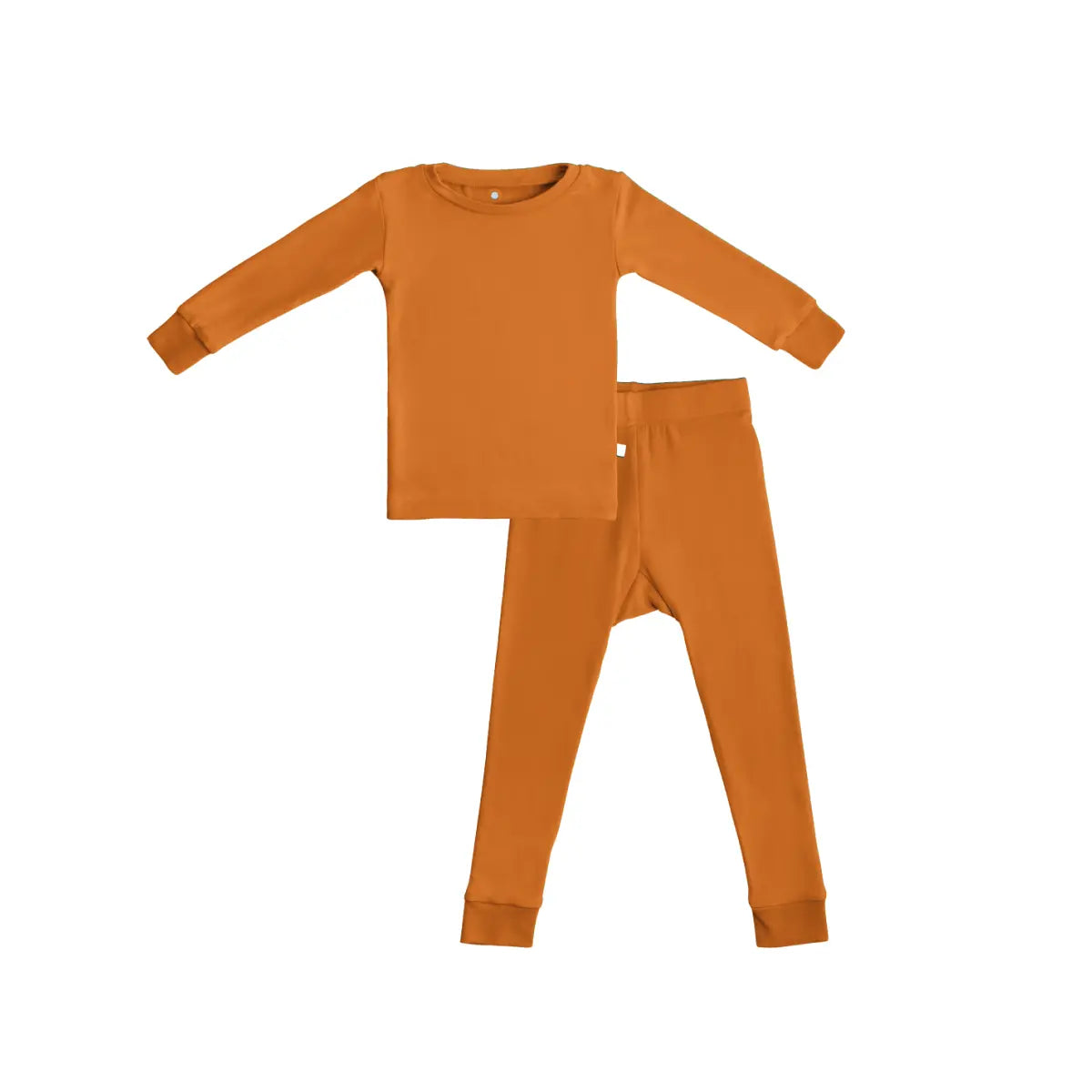 Toddler Kids Bamboo Pajamas Rust Soft Moisture Wicking Breathable LuxeWeave Fabric.