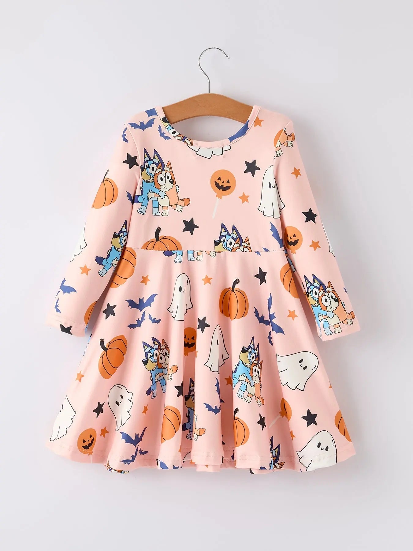Quality Halloween Dress with Ghost Pumpkin Design for Girls Rylee Faith Designs