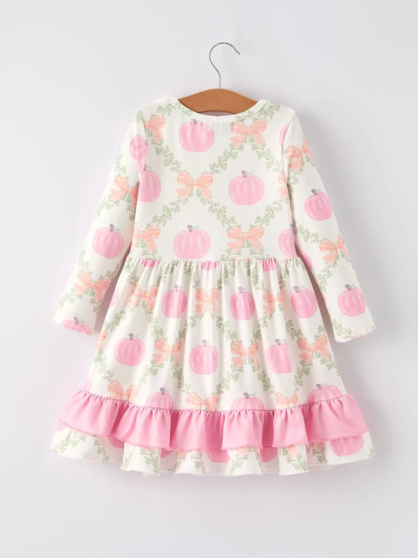 Quality Halloween Dress with Pumpkin Design and Ruffle for Girls Rylee Faith Designs