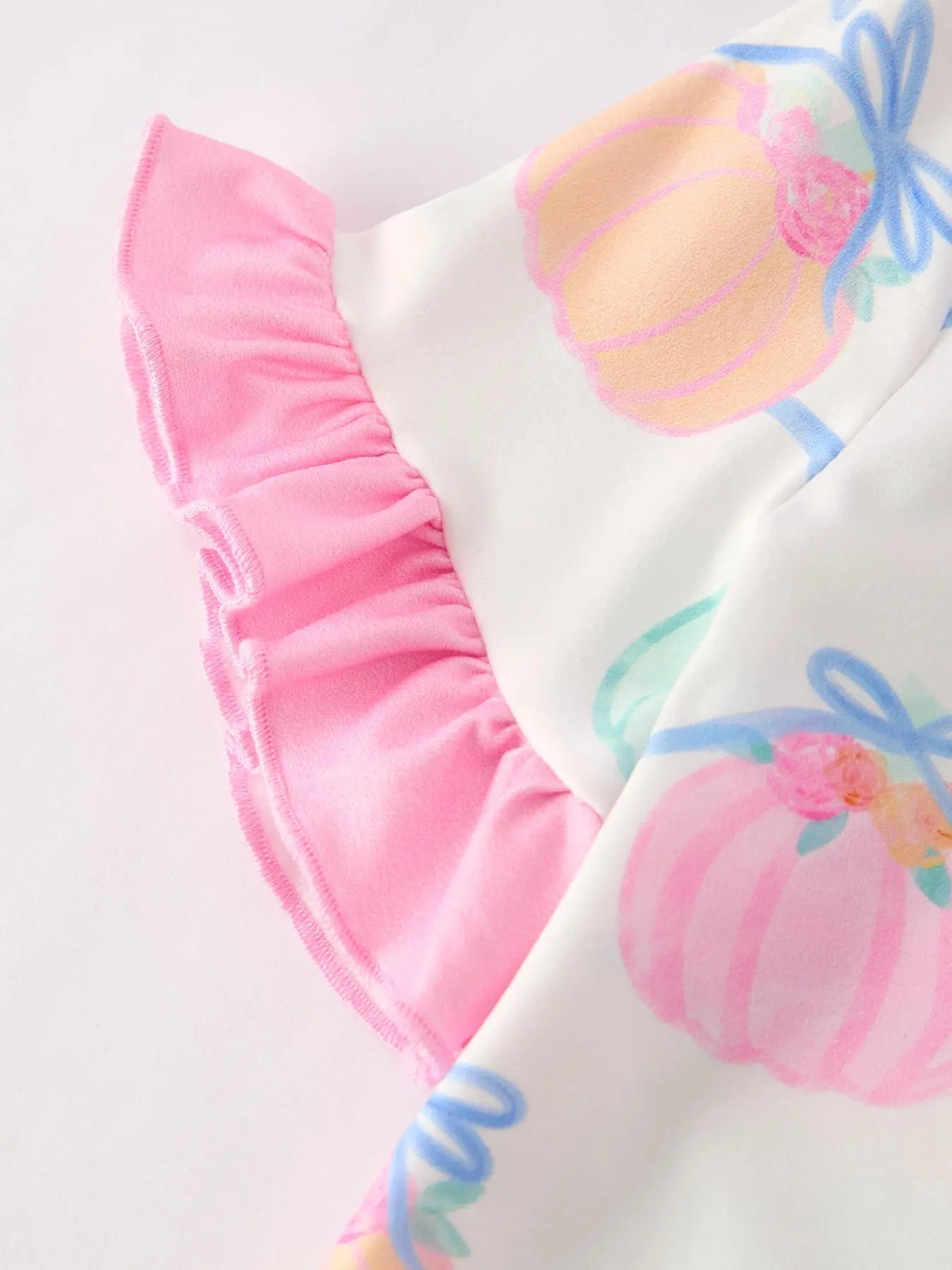 Cozy Halloween Pajamas with Ruffled Design for Girls Sleepwear Rylee Faith Designs