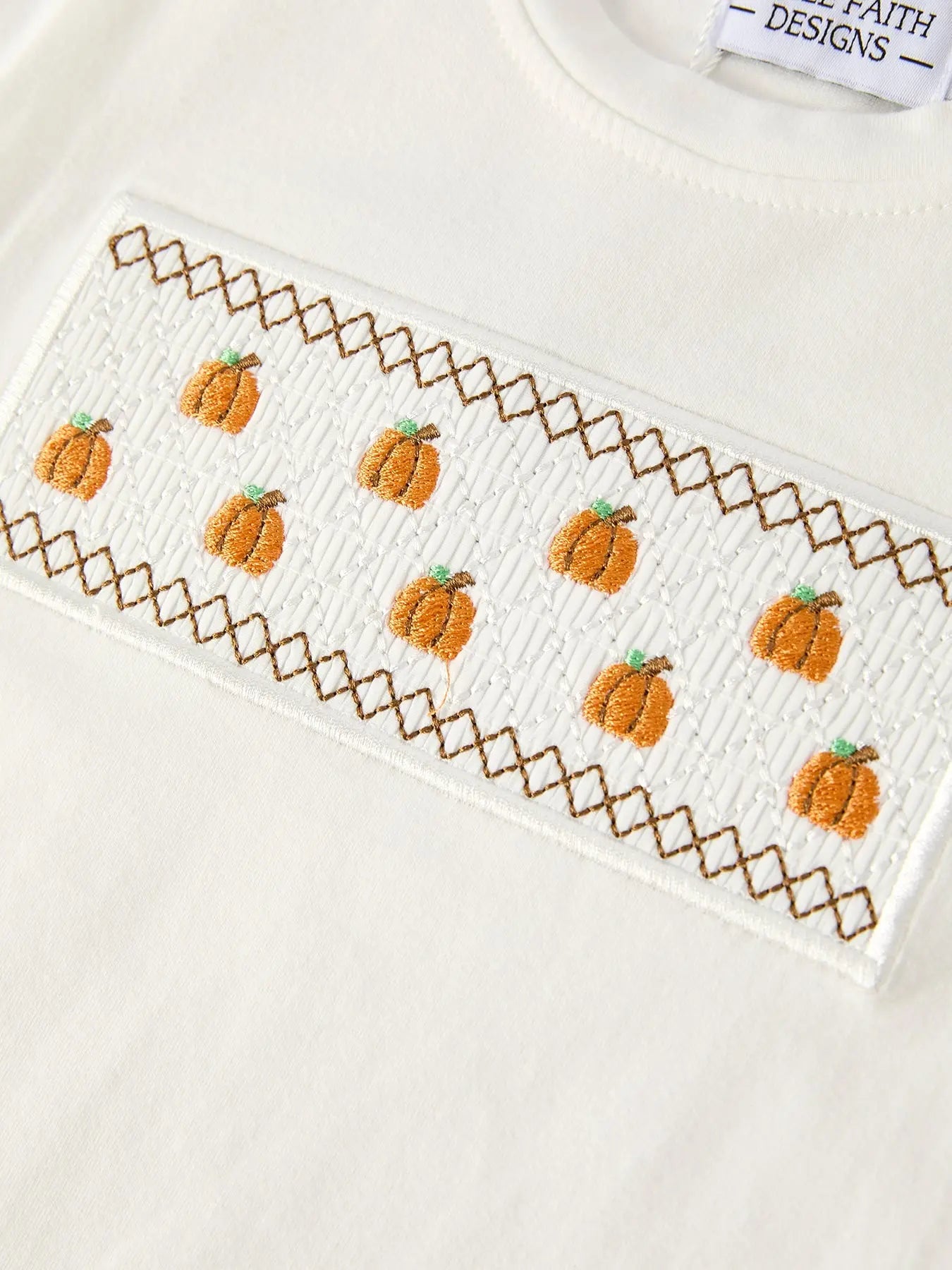 Seasonal Embroidered Pumpkin Smock Set for Boys' Fall Festivities Rylee Faith Designs