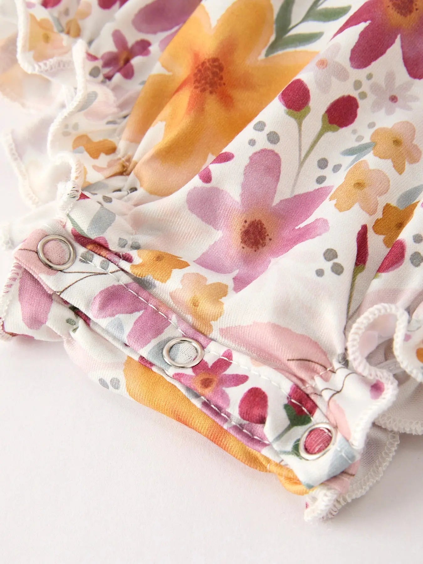 Charming Pumpkin Embroidery Smock Floral Romper for Baby Girls Rylee Faith Designs