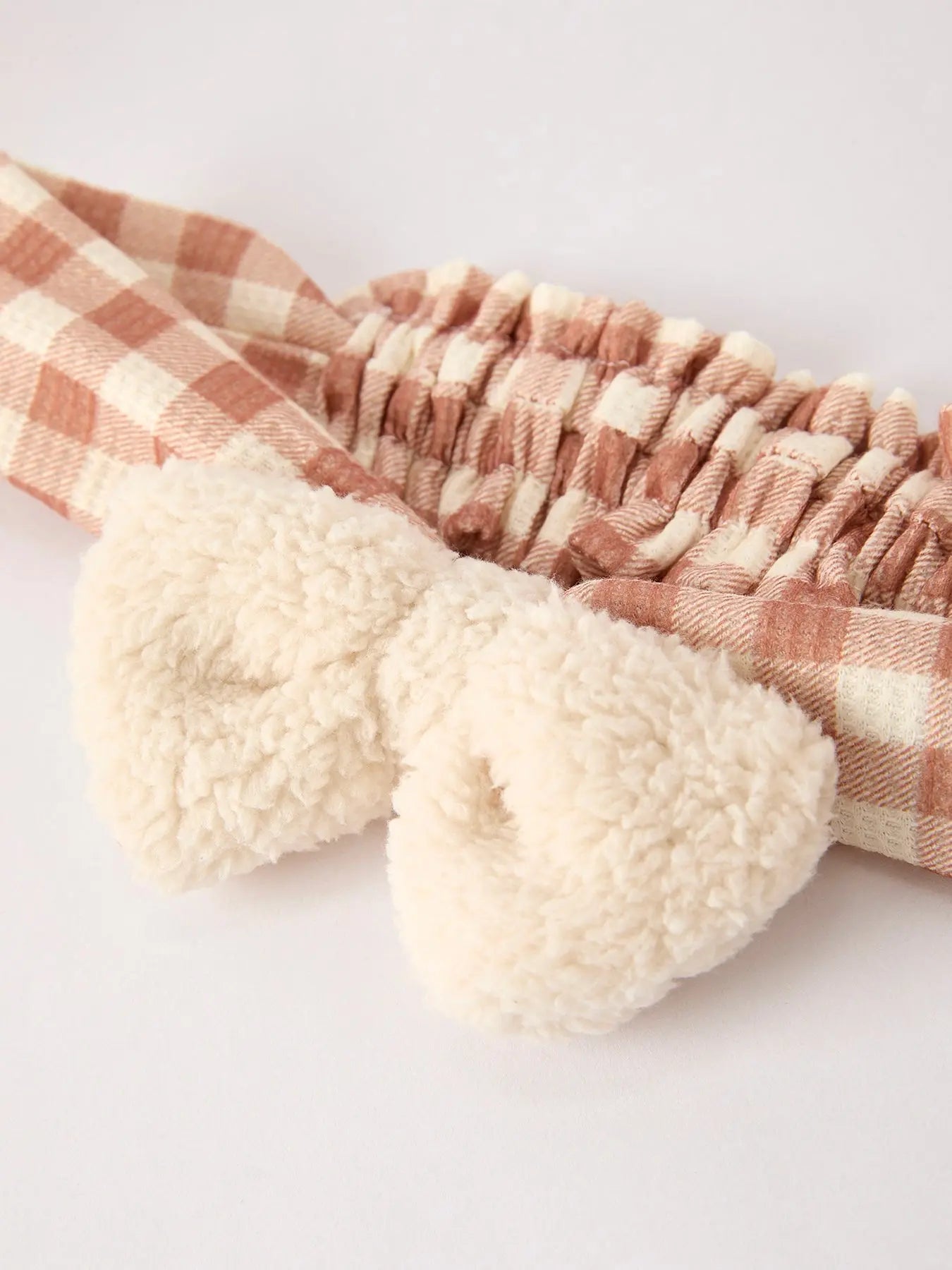 Cozy Furry Top and Plaid Pants Set with Matching Headband for Girls Rylee Faith Designs