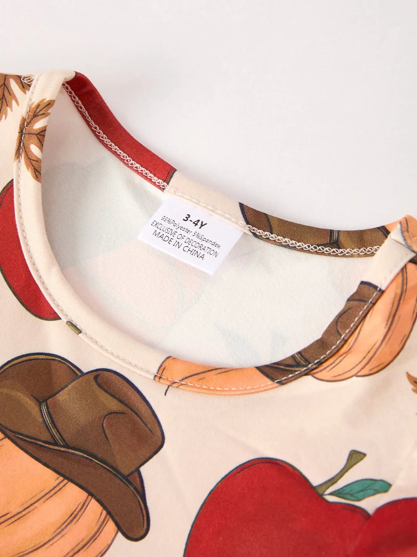 Charming Thanksgiving Pumpkin Stripe Print Dress Set for Little Girls Rylee Faith Designs