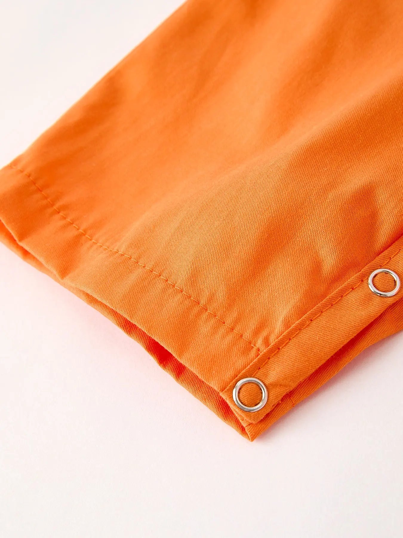 Fall Thanksgiving Halloween Orange Pumpkin Smock Embroidery Baby Boy Romper Rylee Faith Designs