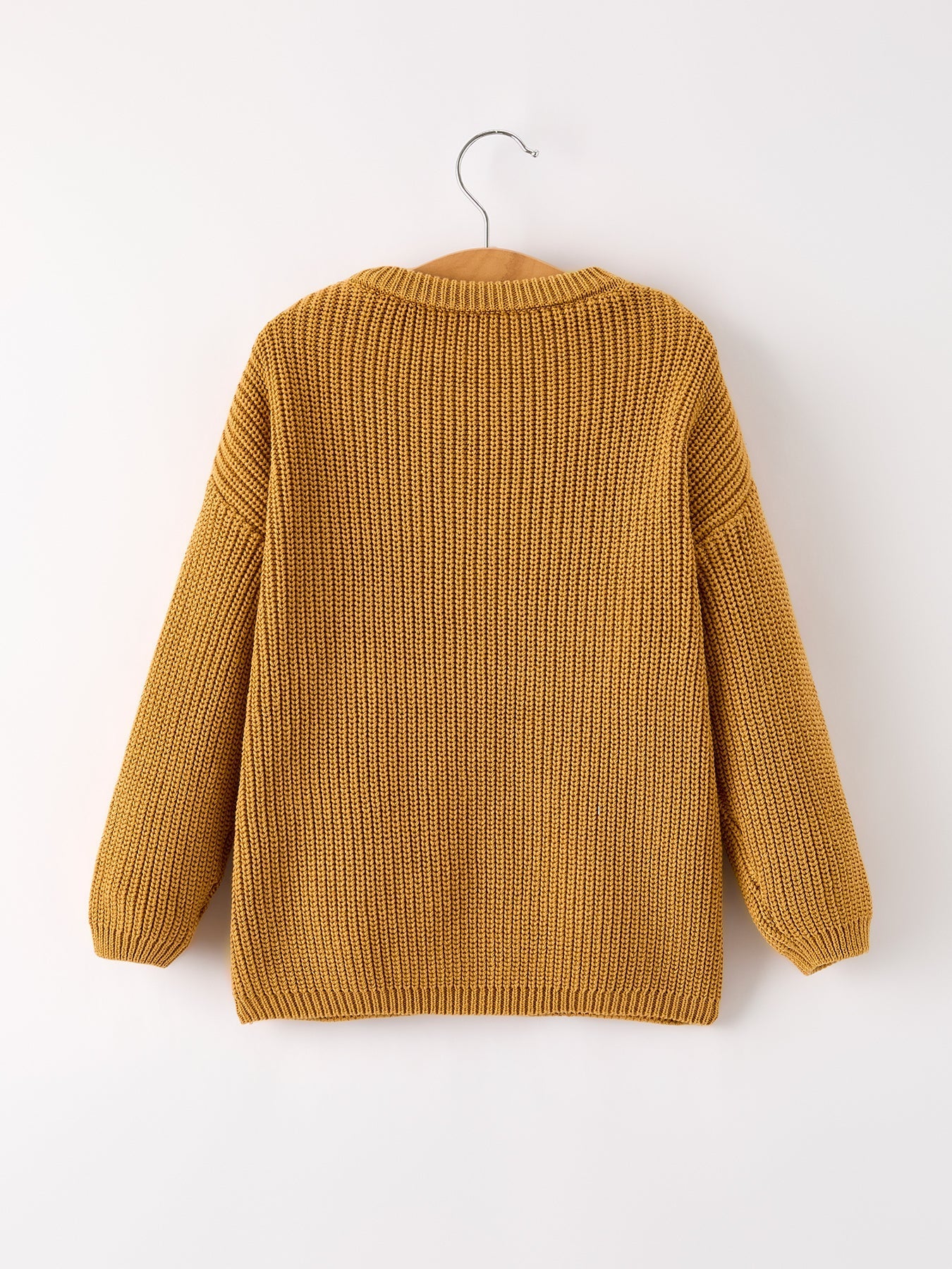 Fall Thanksgiving Brown Girls Pullover Sweater Cozy Knit Rylee Faith Designs Everetts Place: Online Boutique