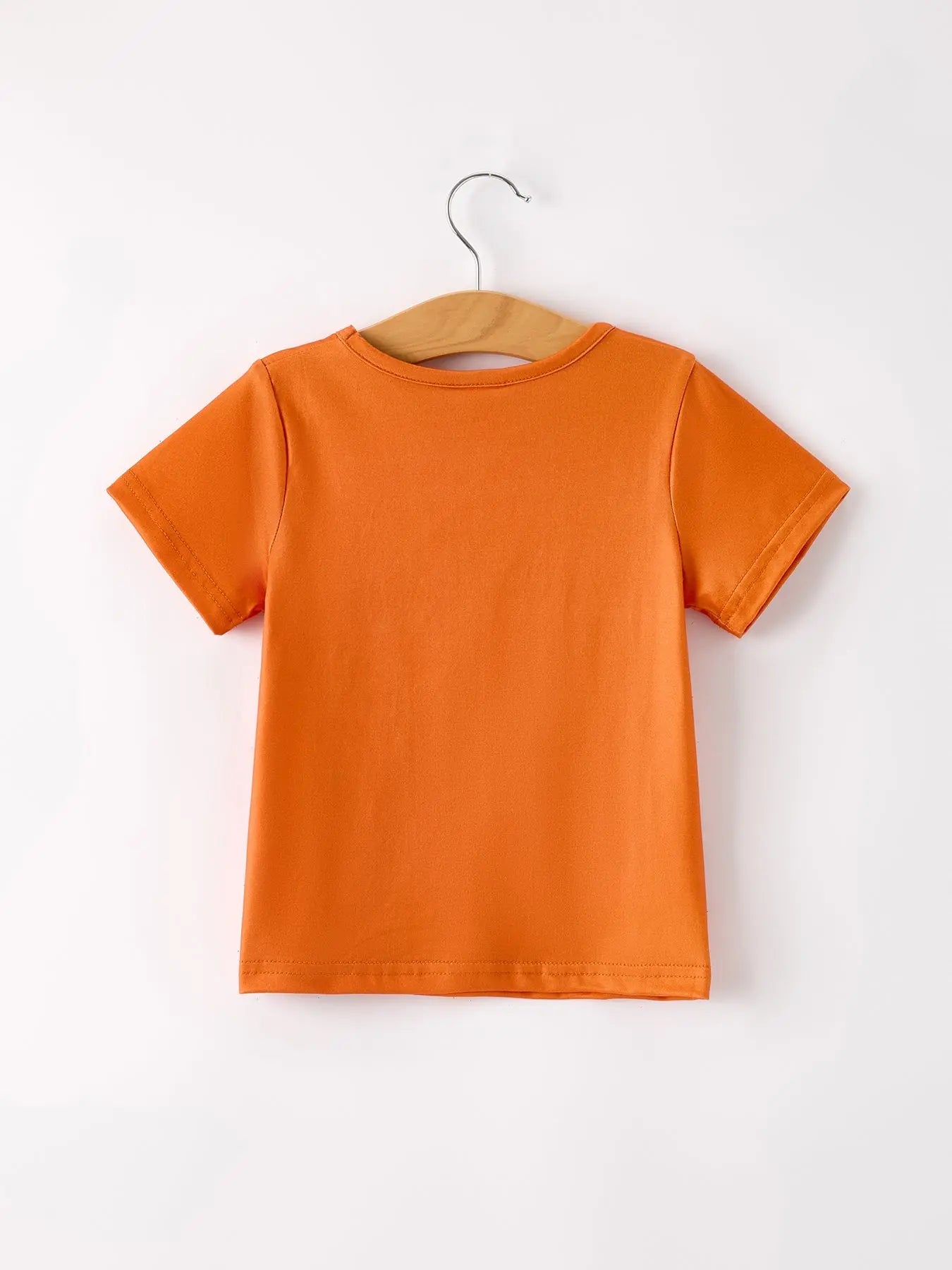 Fall Thanksgiving Halloween Leopard Short Sleeve O Neck T Shirt Rylee Faith Designs