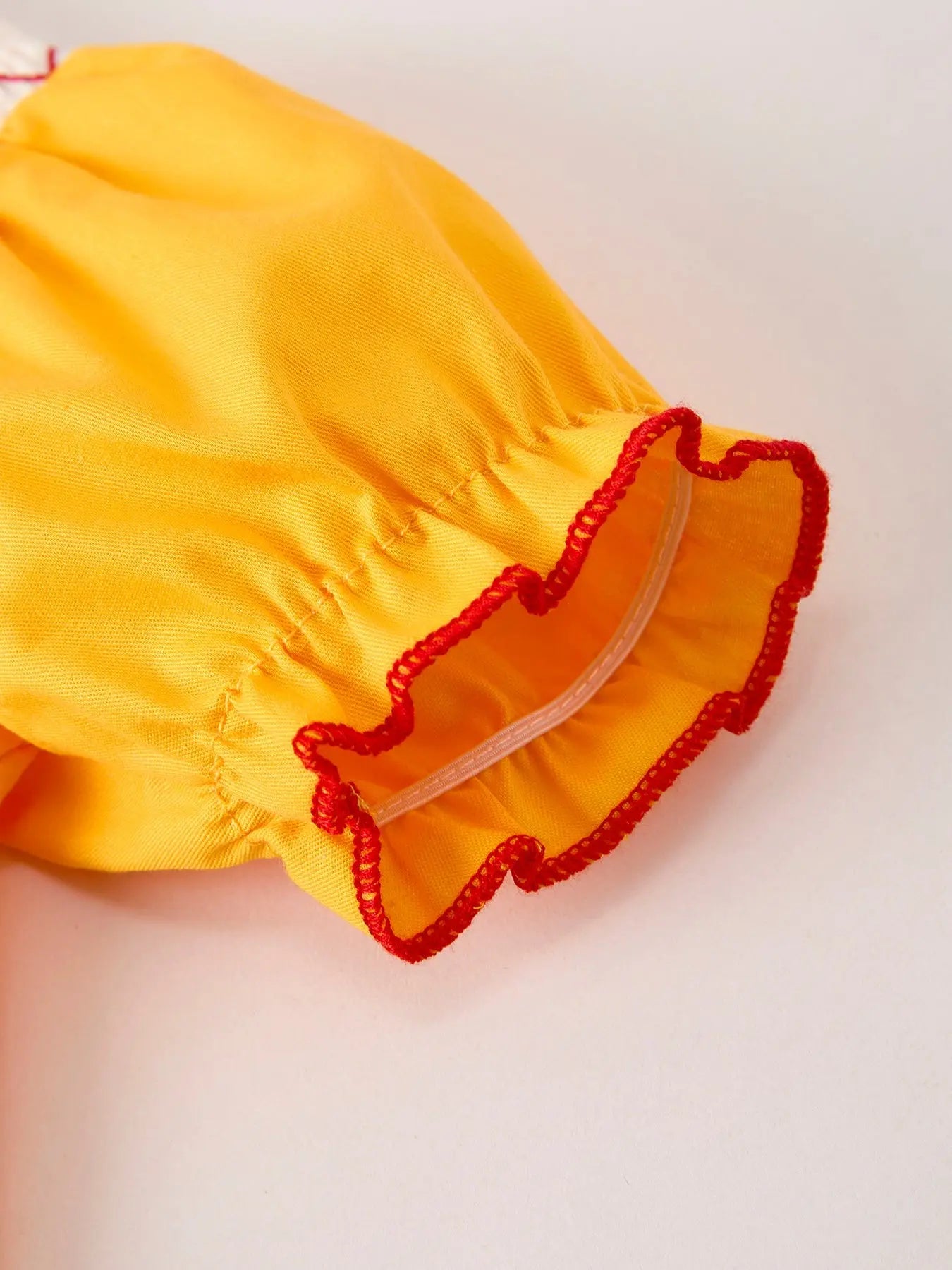 Fall Halloween Thanksgiving Turkey Smock Embroidered Yellow Baby Girl Romper Rylee Faith Designs