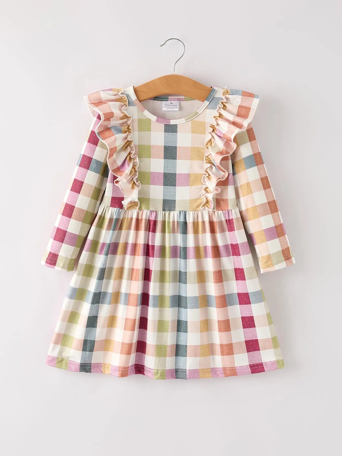 Fall Thanksgiving Plaid Long Sleeve Girls Dress Rylee Faith Designs