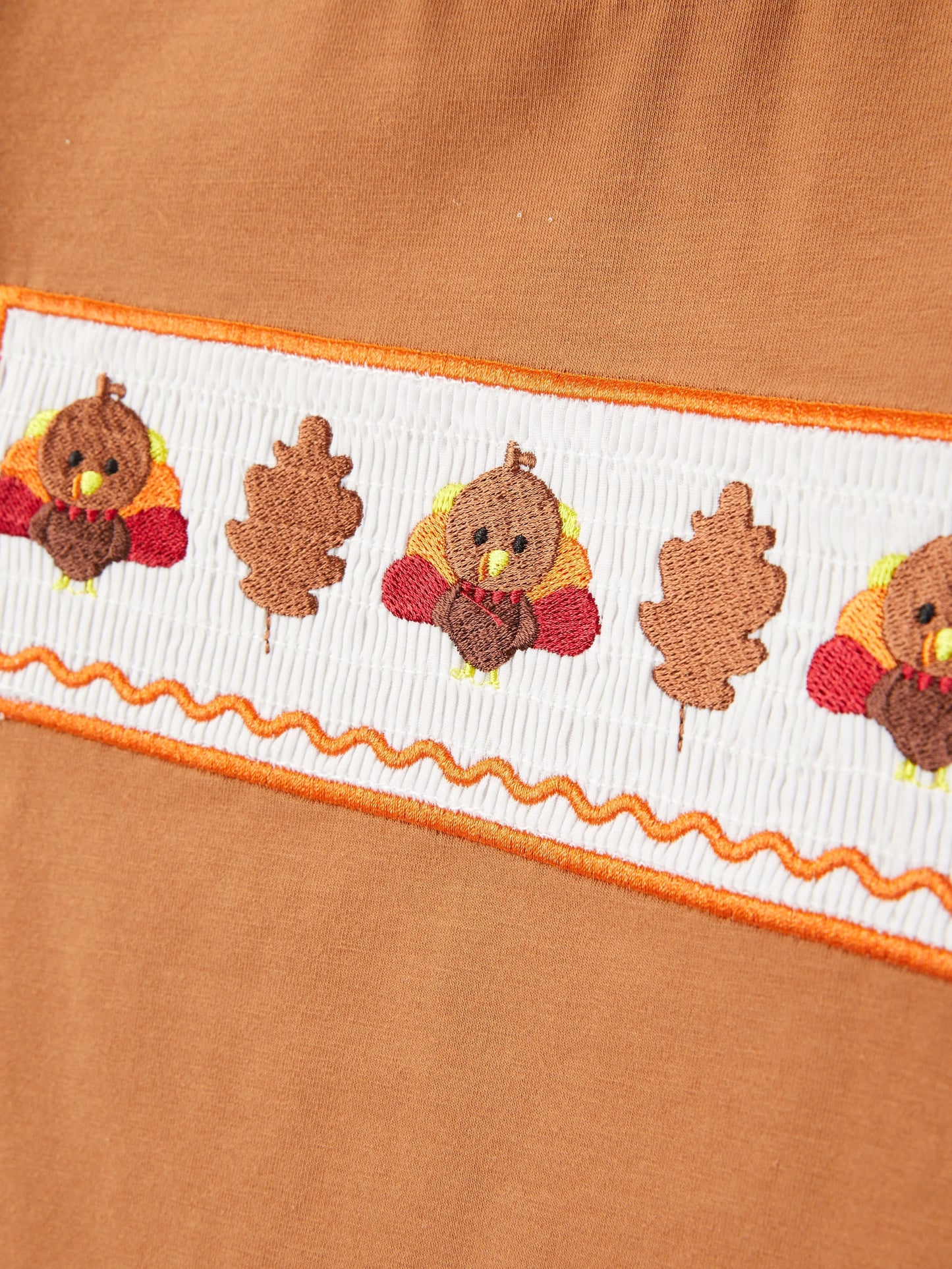 Fall Boys Thanksgiving Smocking Embroidered Brown Plaid Outfit Set Rylee Faith Designs