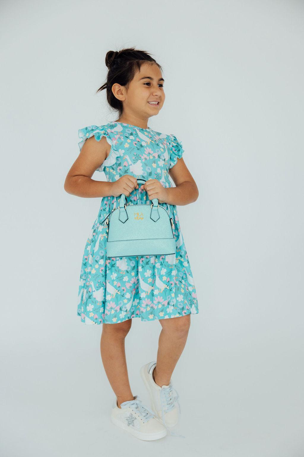 Mila & Rose ® Silly Goose Flutter Sleeve Twirl Dress Toddler Mila Rose - Apparel & Accessories > Clothing > Dresses Twirl Dress Flutter
