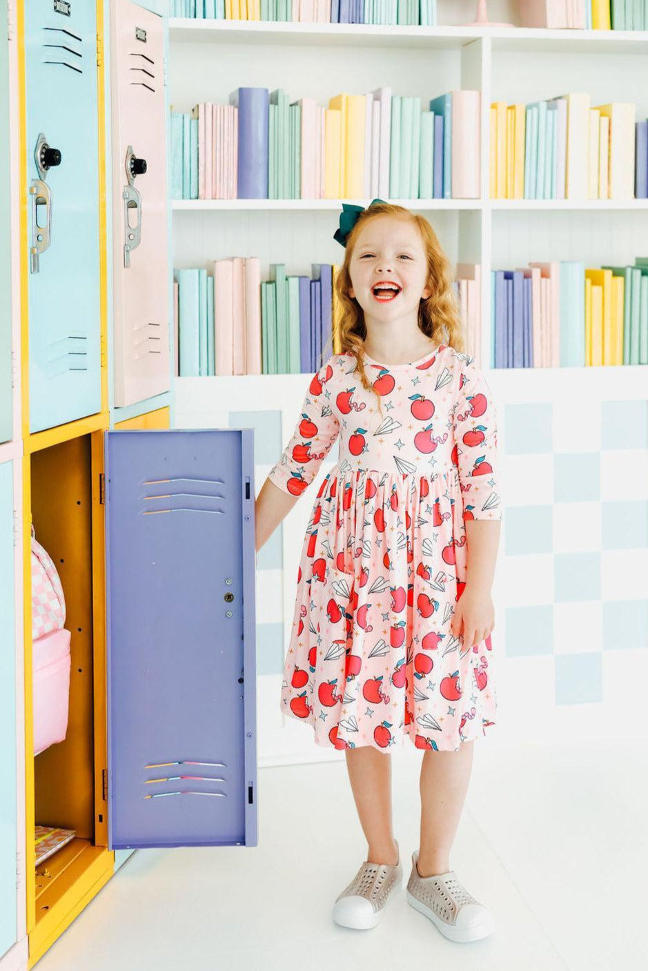 Mila & Rose ® Star Student Twirl Dress With Pocket Three Quarter Sleeve - Apparel & Accessories > Clothing > Dresses Twirl Pocket Dress 3/4