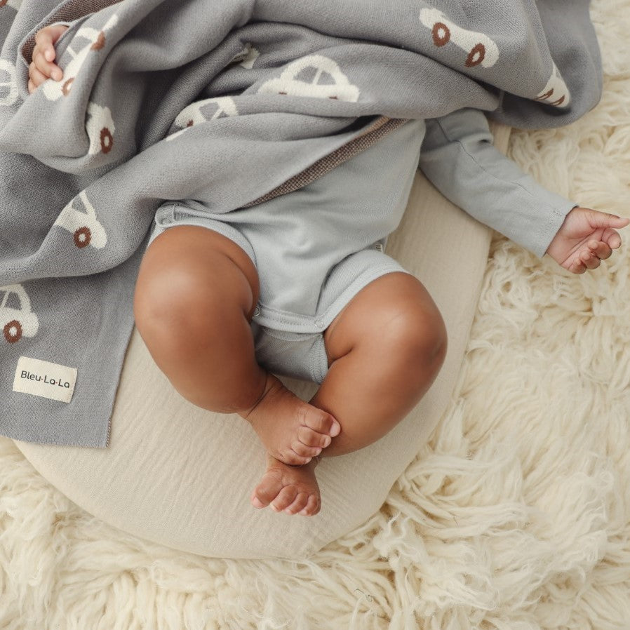 100 Percent Cotton Luxury Knit Car Swaddle Blanket - Everetts Place: Online Boutique