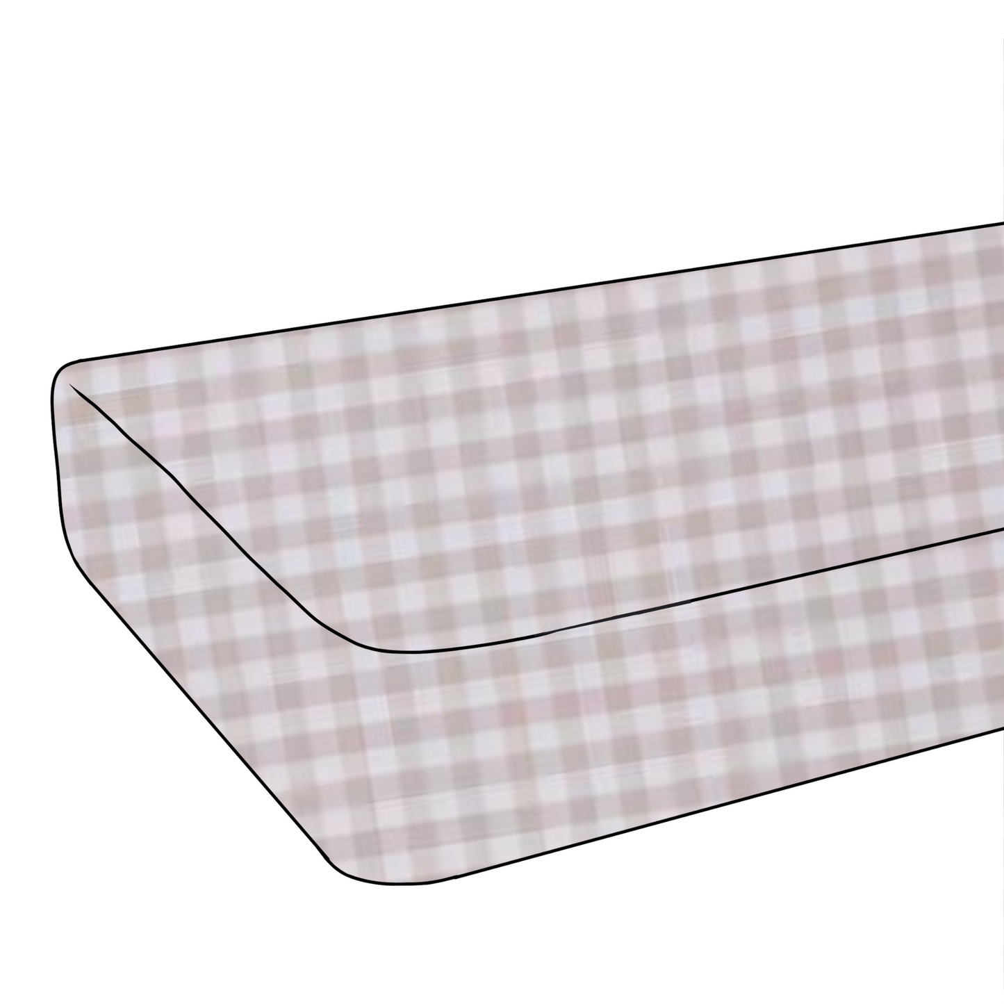 Haven Crib Sheet Gingham Print Cotton Knit 52x28 Inches Little Mae & Co Everetts Place: Online Boutique