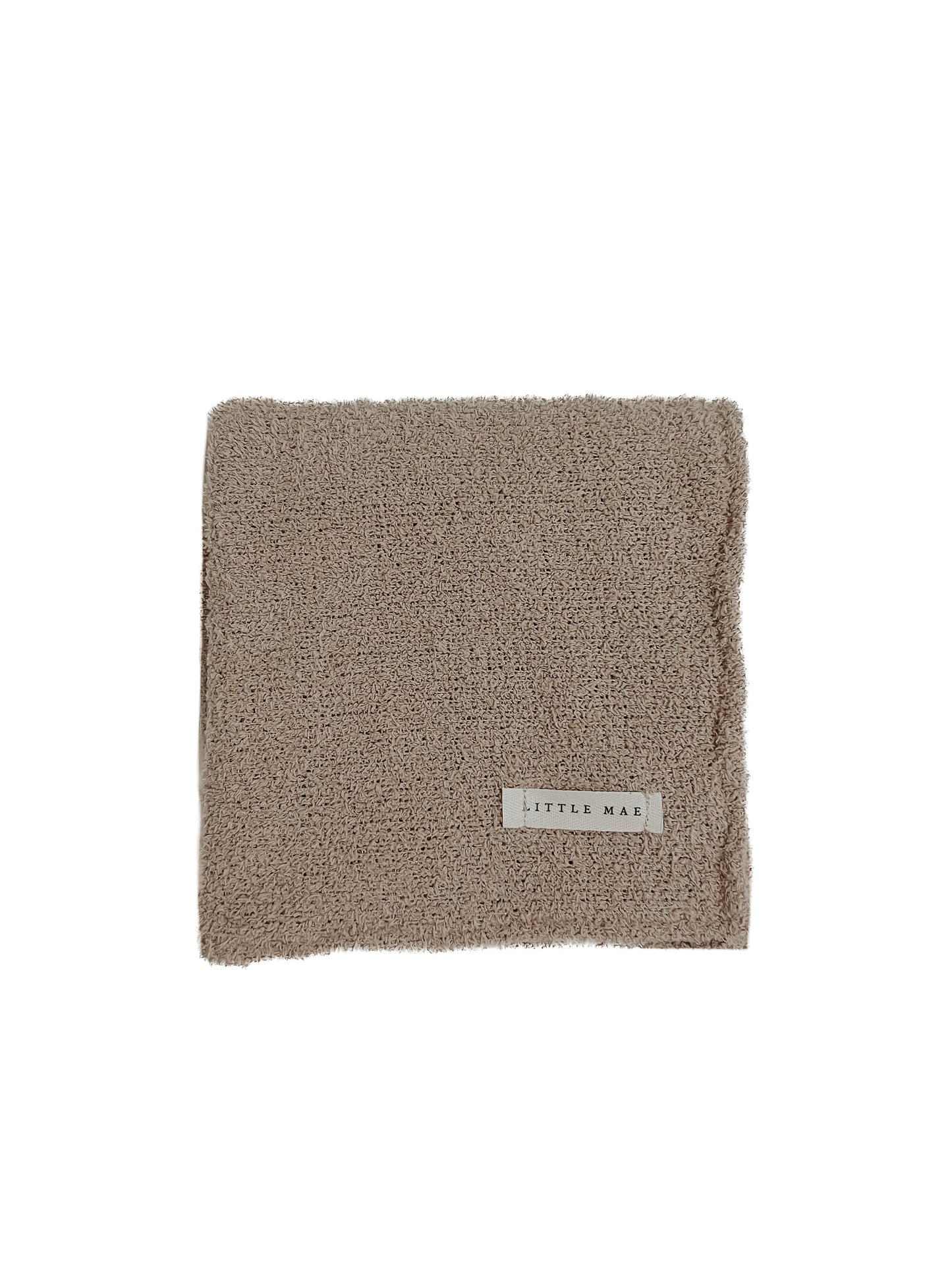 Mocha Plush Baby Blanket Soft Waffle Knit Cozy Warmth Little Mae & Co Everetts Place: Online Boutique