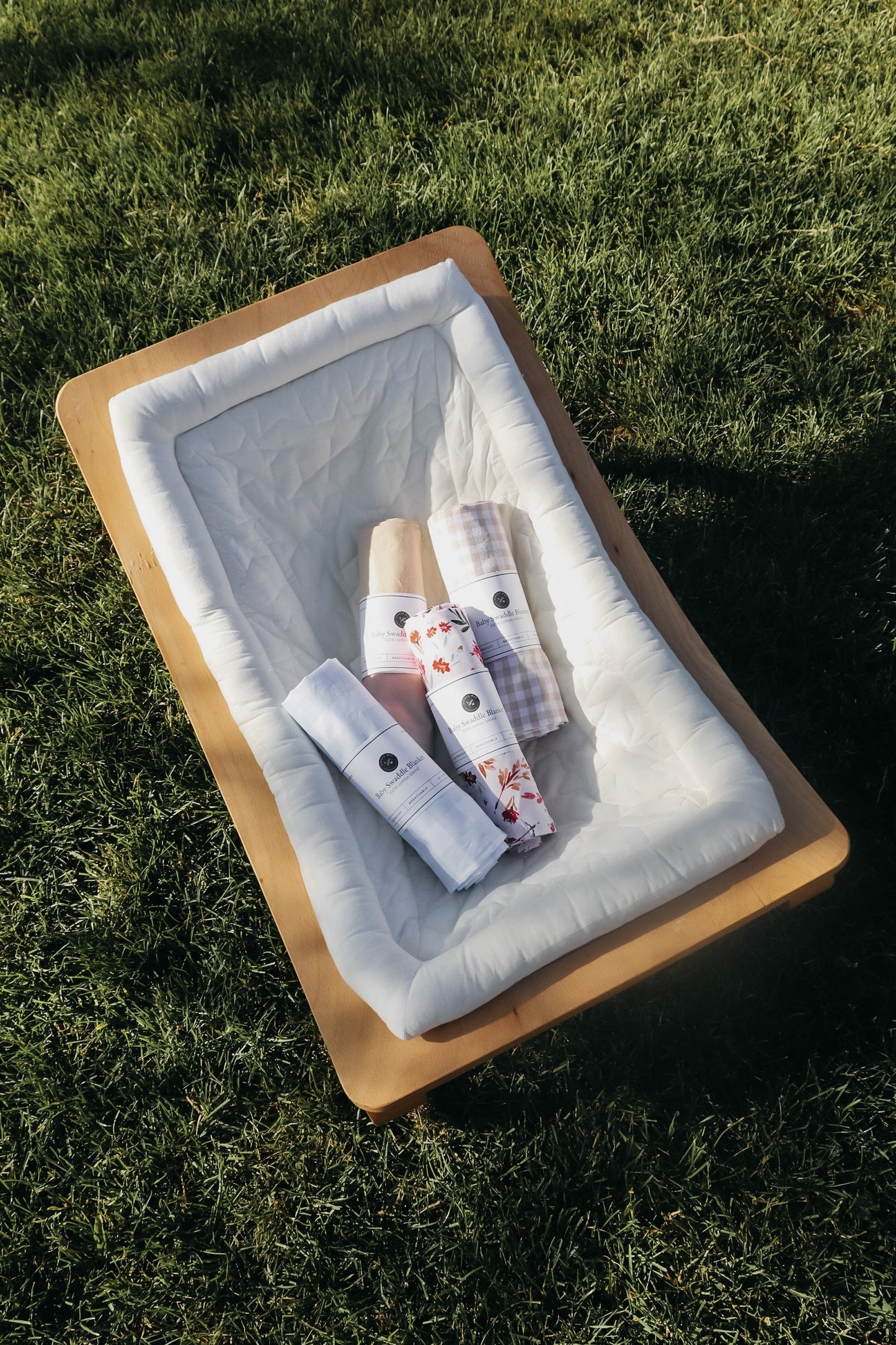Desert Brown Cotton Baby Blanket Breathable Swaddle Little Mae & Co Everetts Place: Online Boutique