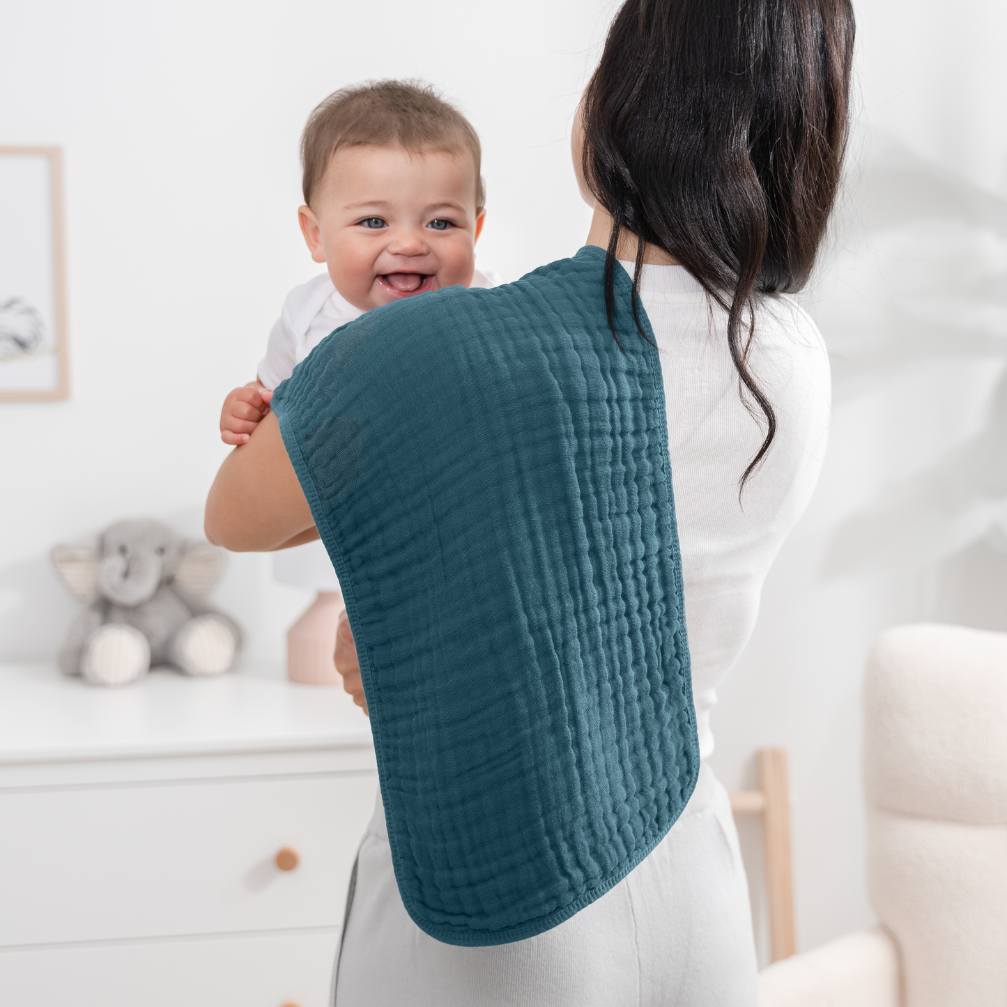 Neptune Muslin Burp Cloths for Newborn Baby Gift Set Comfy Cubs Everetts Place: Online Boutique