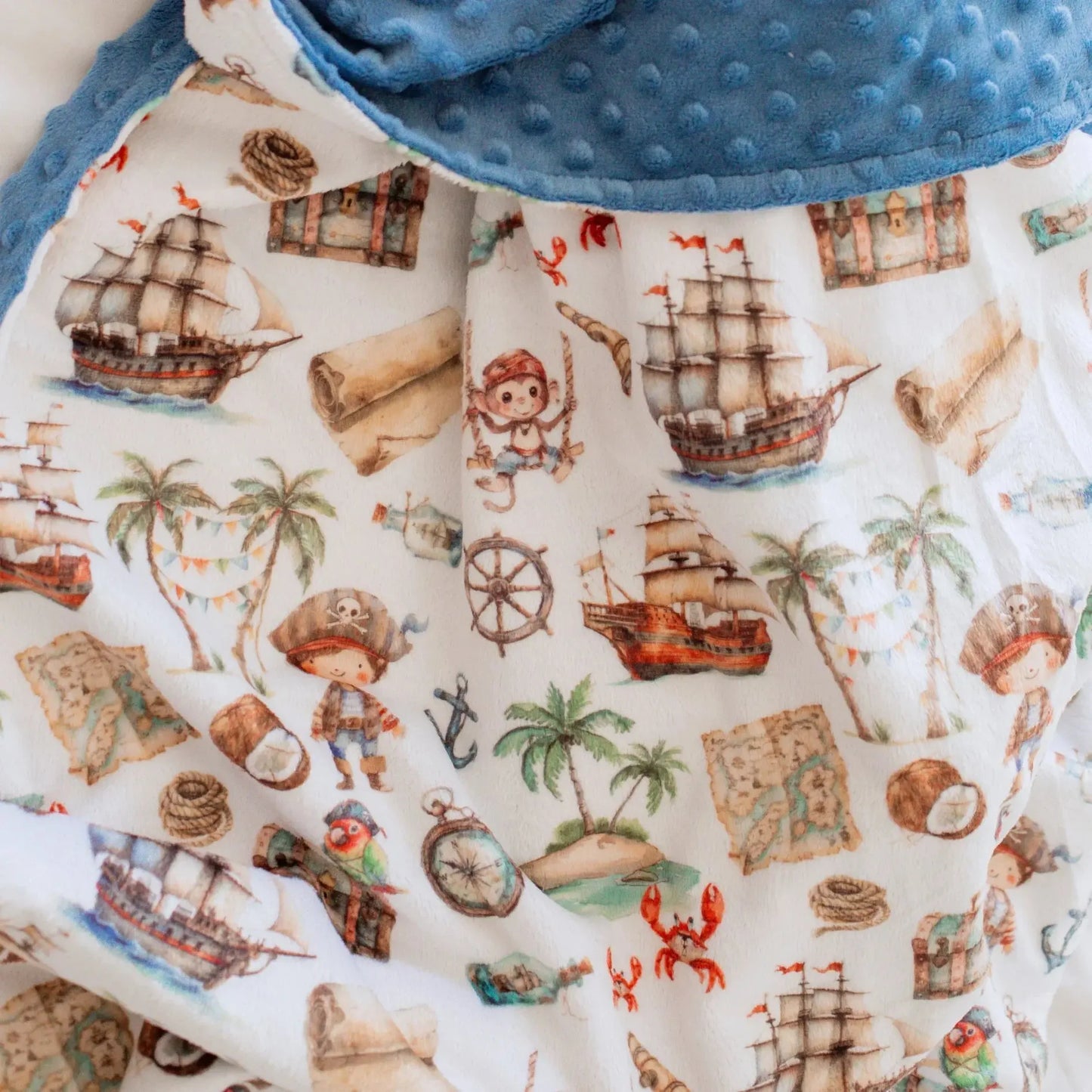 Baby & Toddler Minky Blanket - Pirate Honey Lemonade